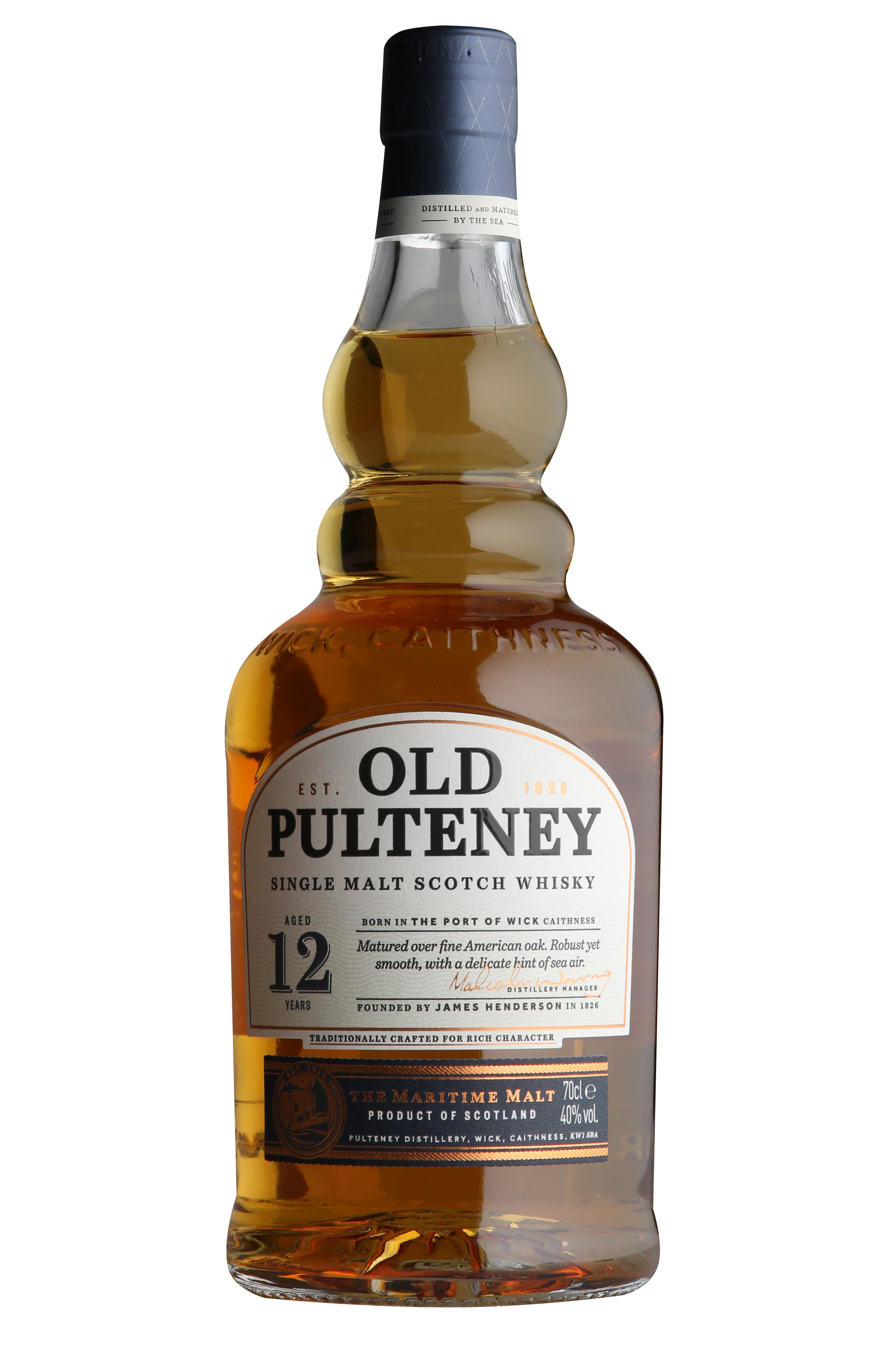 Old Pulteney, 12-year-old, Highland, Single Malt Scotch Whisky (40%) bottle