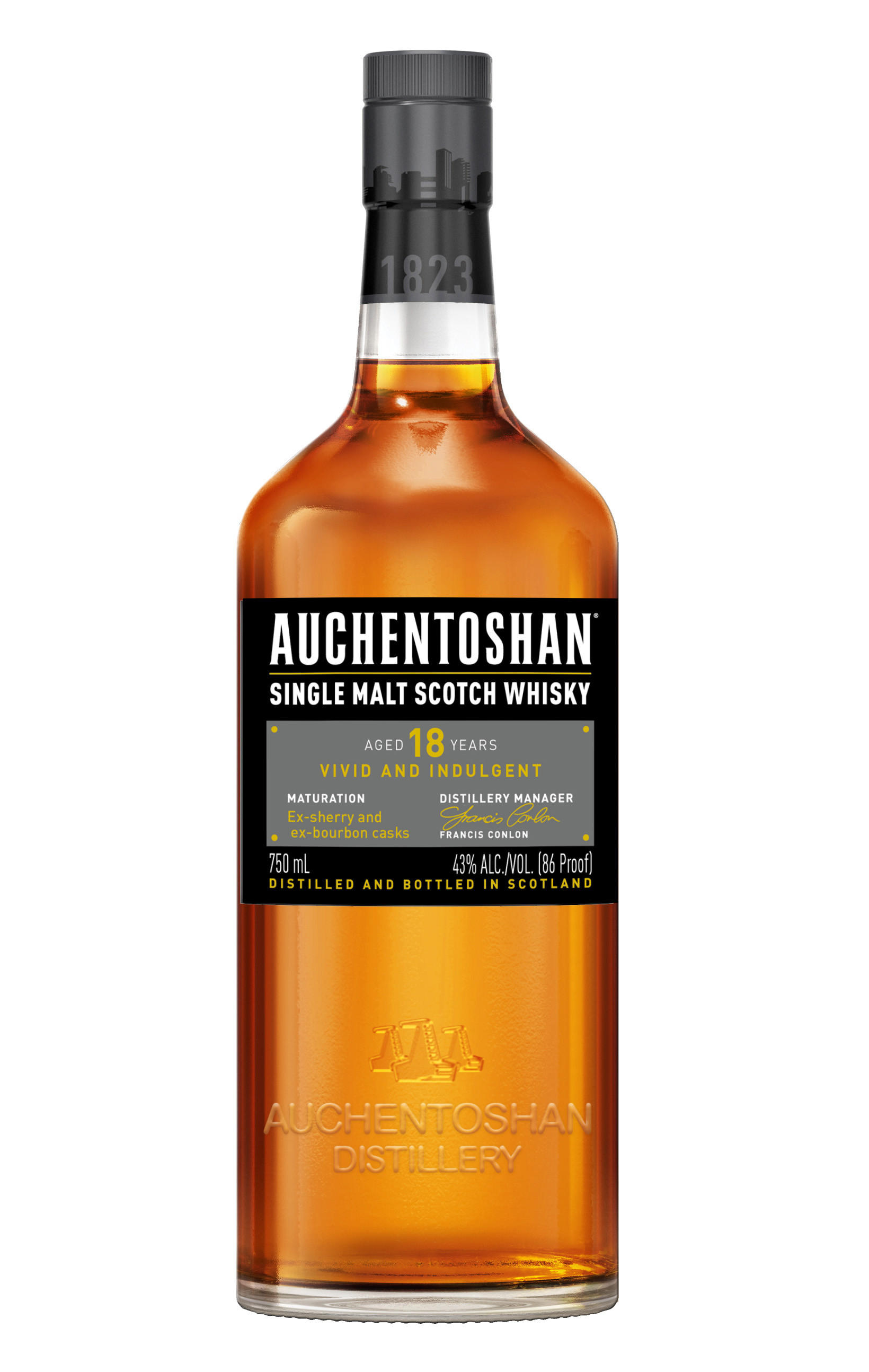 Auchentoshan, 18-Year-Old, Lowland, Single Malt Scotch Whisky (43%) bottle