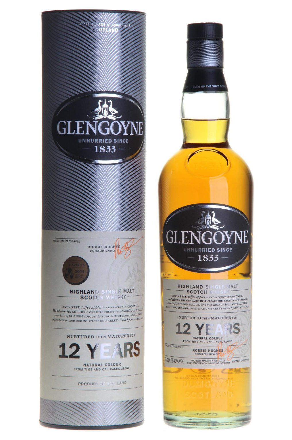 Glengoyne, 12-Year-Old, Highland, Single Malt Scotch Whisky (43%) bottle