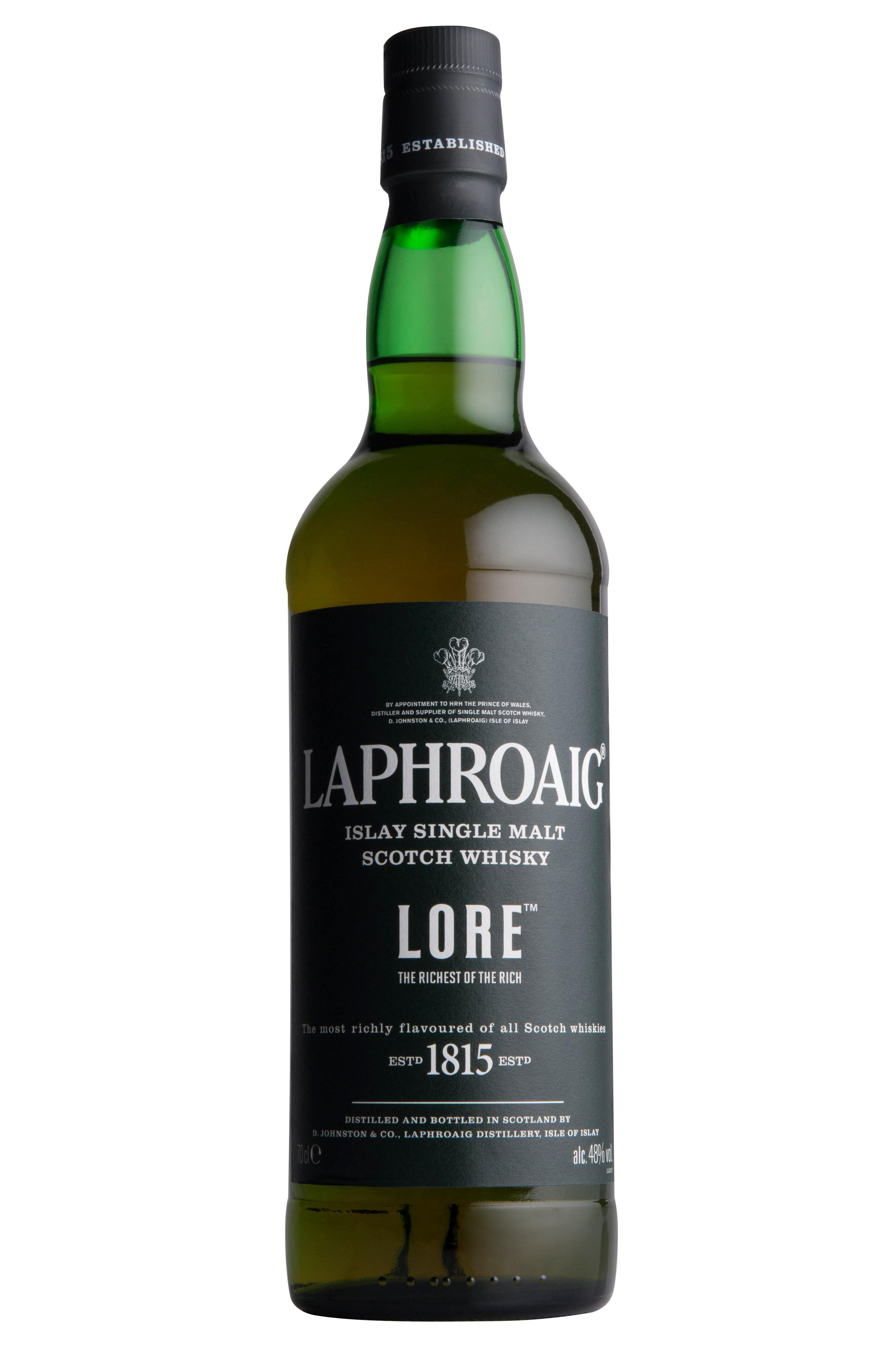 Laphroaig Lore, Islay, Single Malt Scotch Whisky, 48% bottle