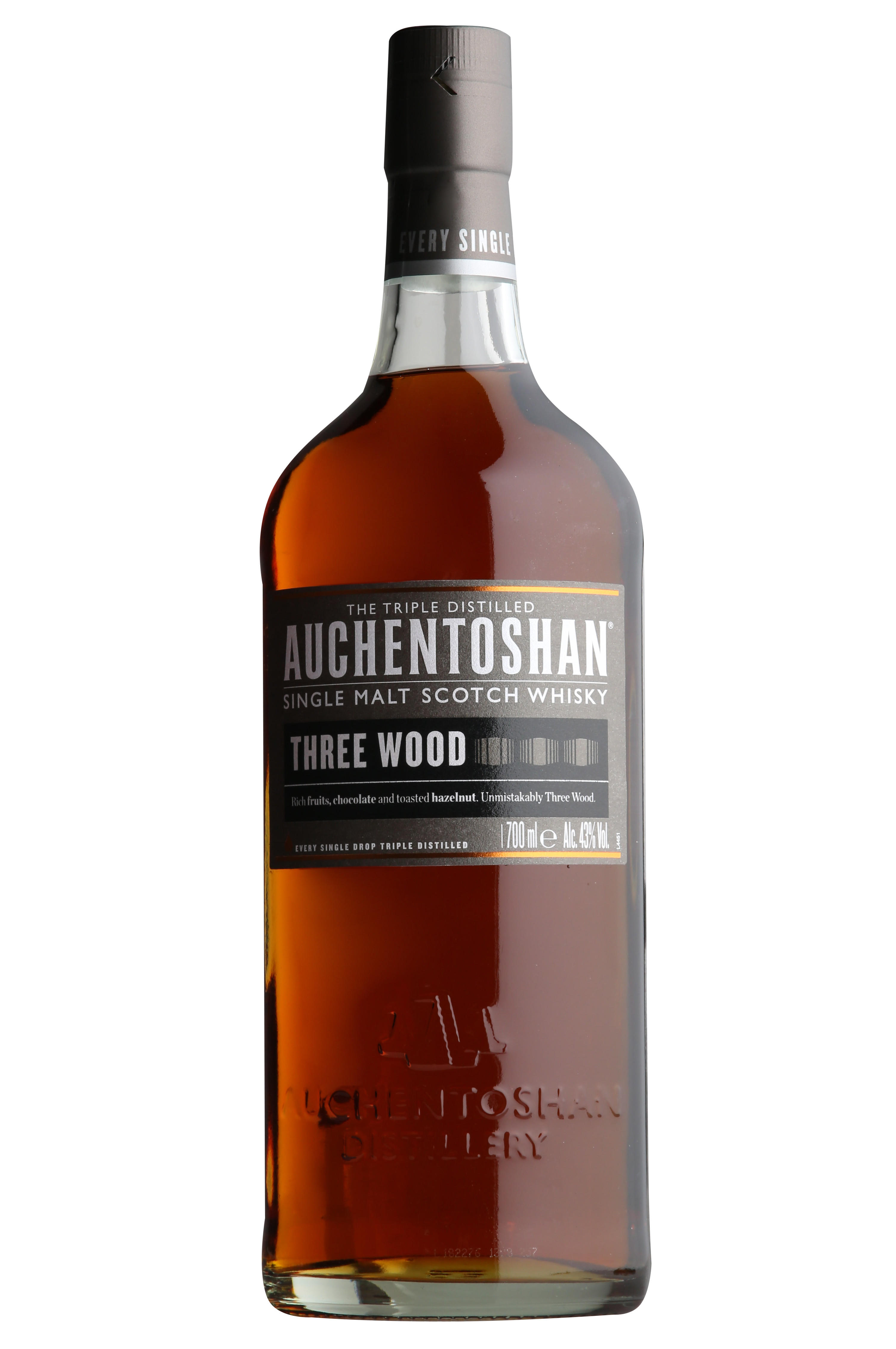 Auchentoshan, Three Woods, Lowland, Single Malt Scotch Whisky (43%) bottle