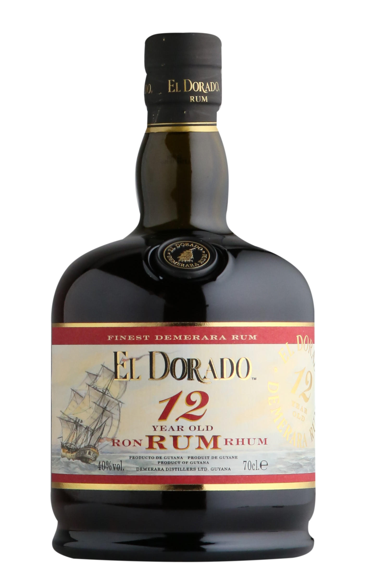 El Dorado, 12-Year-Old, Rum, Guyana (40%) bottle