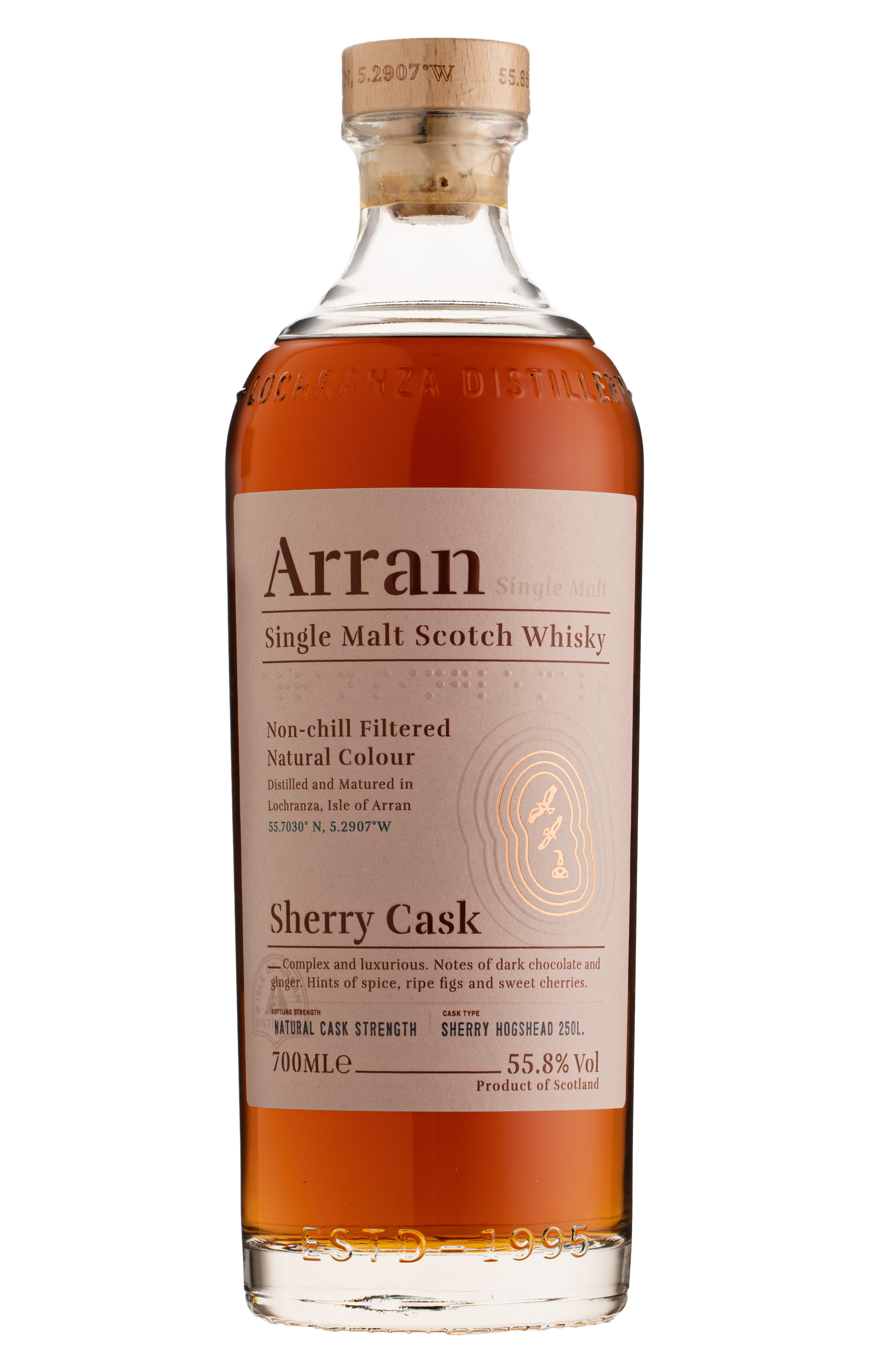 Arran, Sherry Cask, Island, Single Malt Scotch Whisky (55.8%) bottle