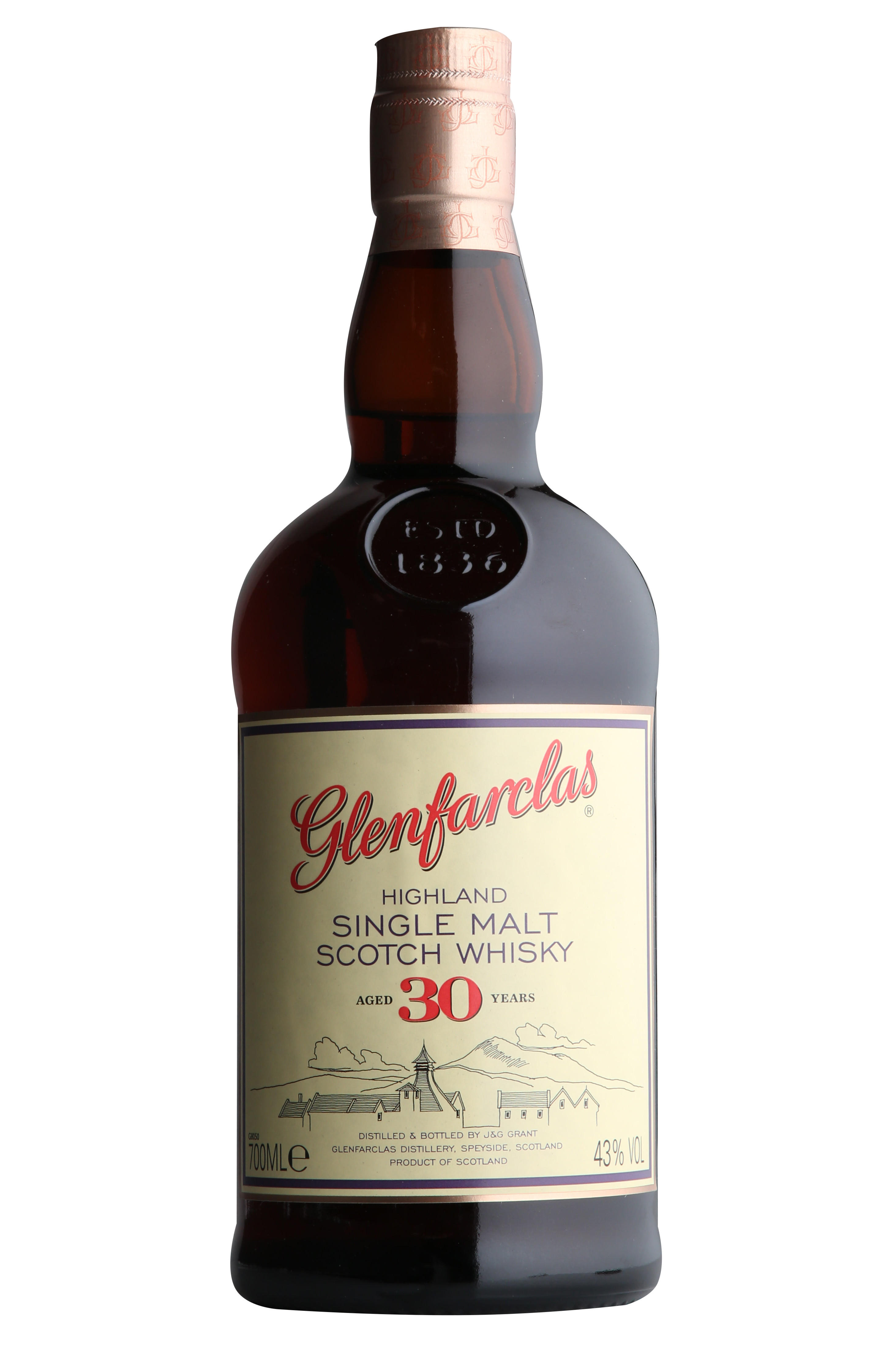 Glenfarclas, 30-year-old, Speyside, Single Malt Scotch Whisky (43%) bottle
