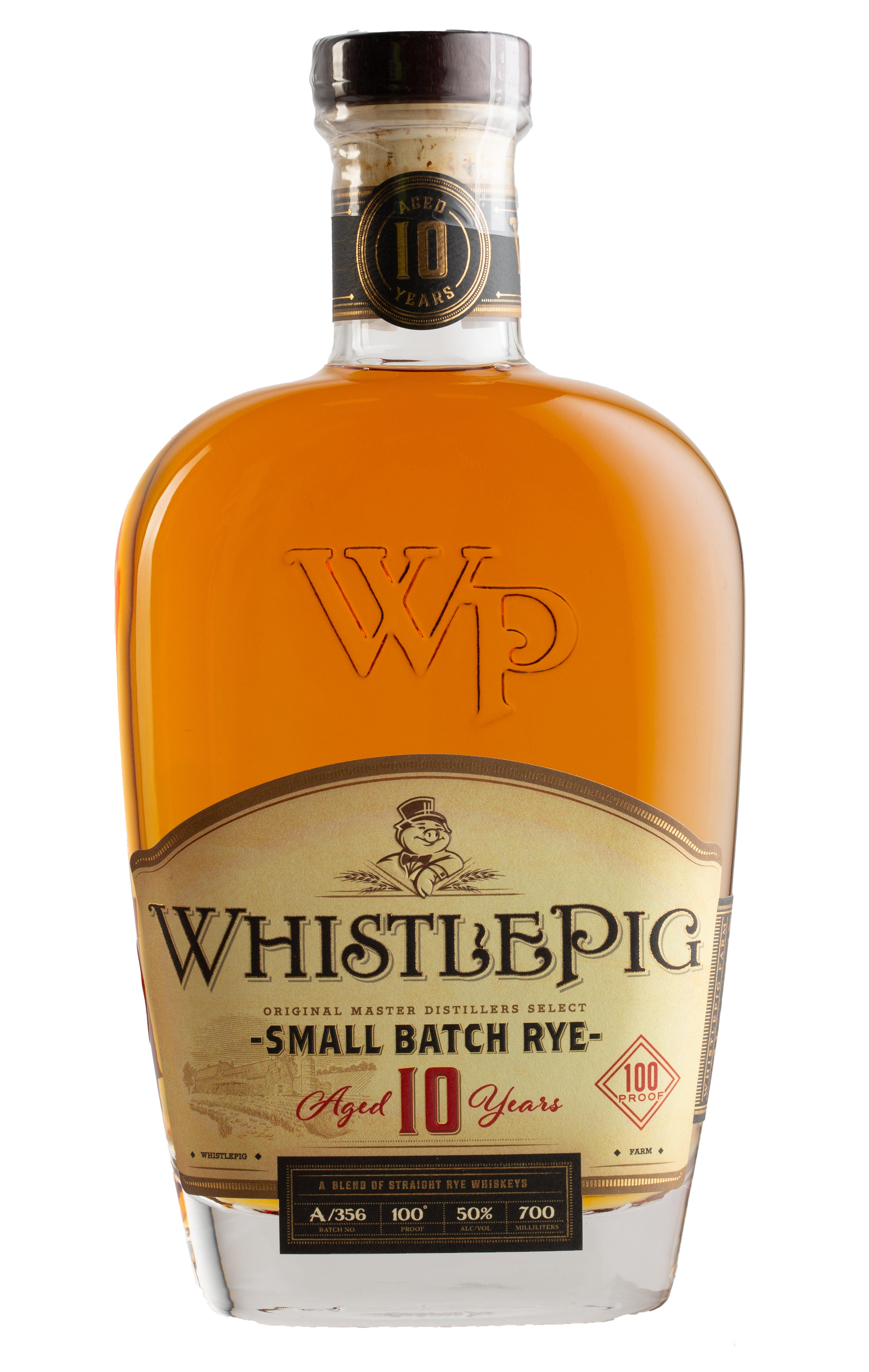 WhistlePig, Small Batch, 10-Year-Old, Rye Whiskey, USA (50%)