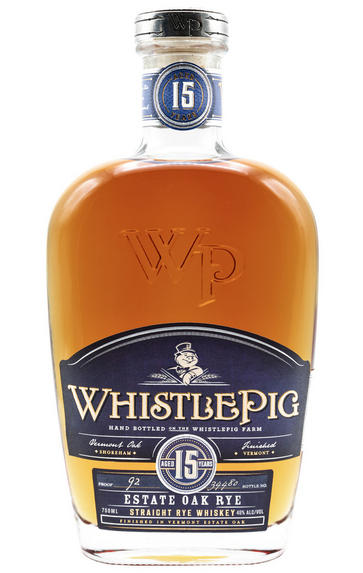 WhistlePig, Estate Oak, 15-Year-Old, Rye Whiskey, USA (46%)