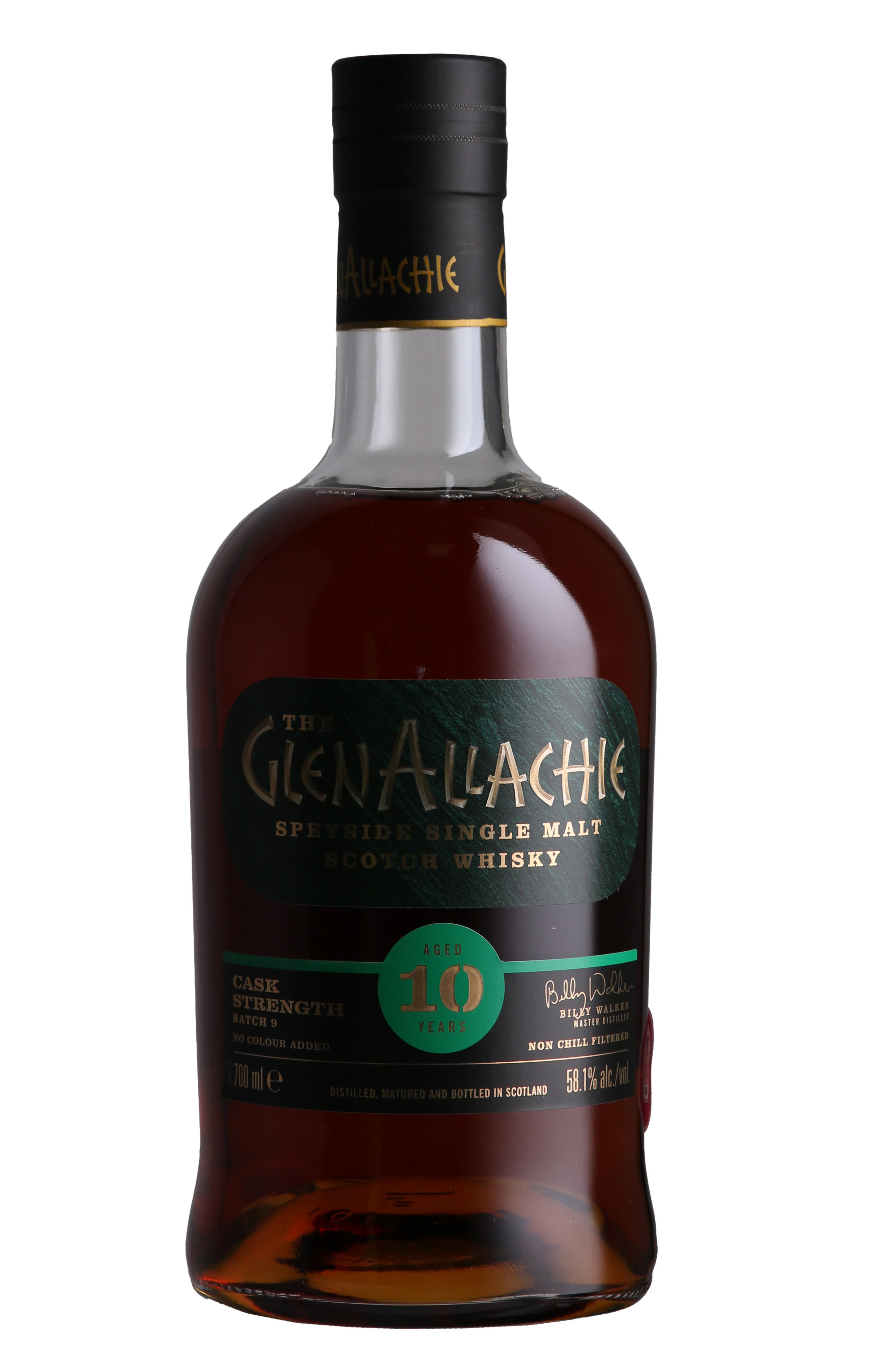 Glenallachie, 10-Year-Old, Cask Strength, Batch 9, Speyside, Single Malt Scotch Whisky (58.1%) bottle