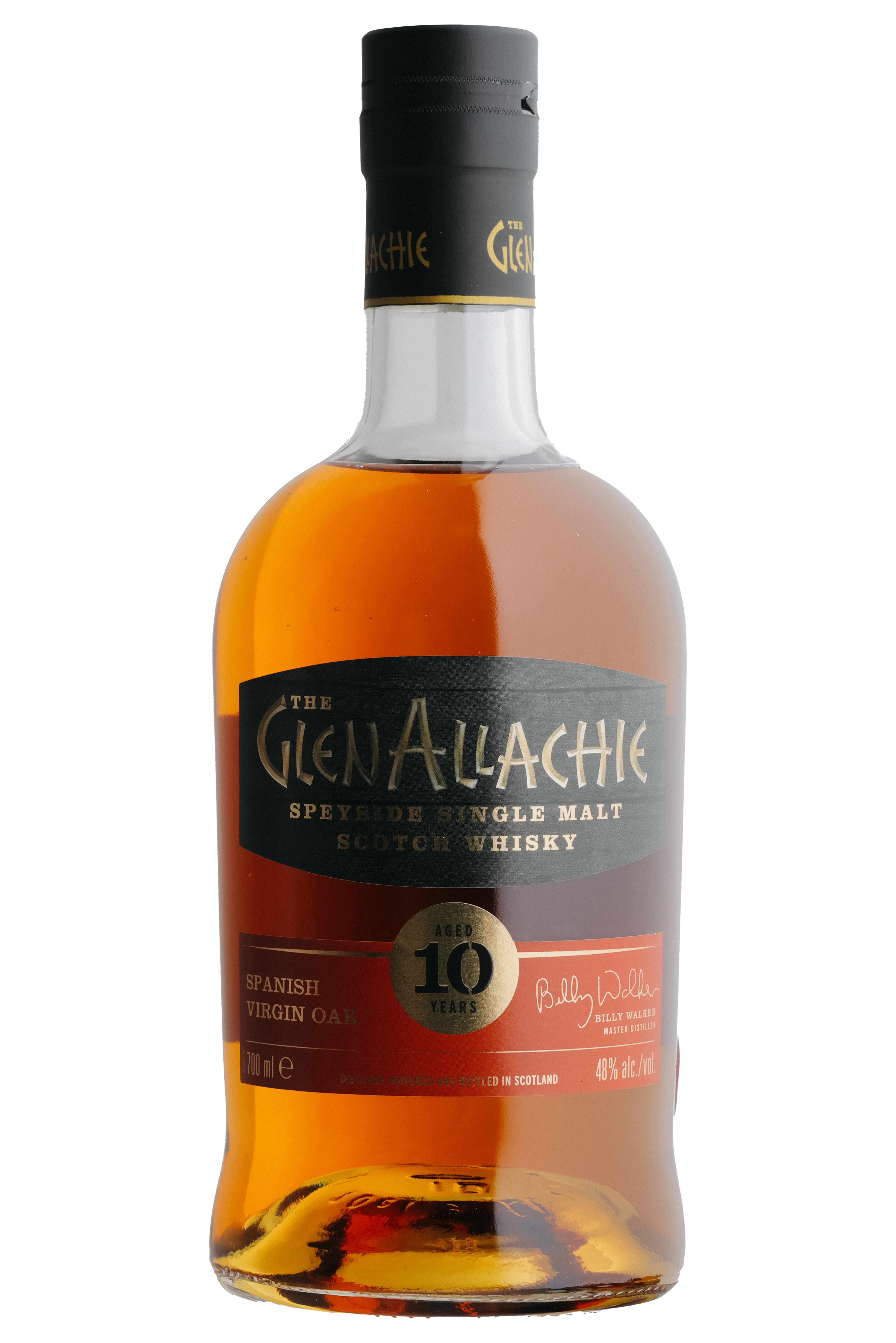 Glenallachie, Spanish Virgin Oak, 10-Year-Old, Speyside, Single Malt Sco Whisky (48%) bottle