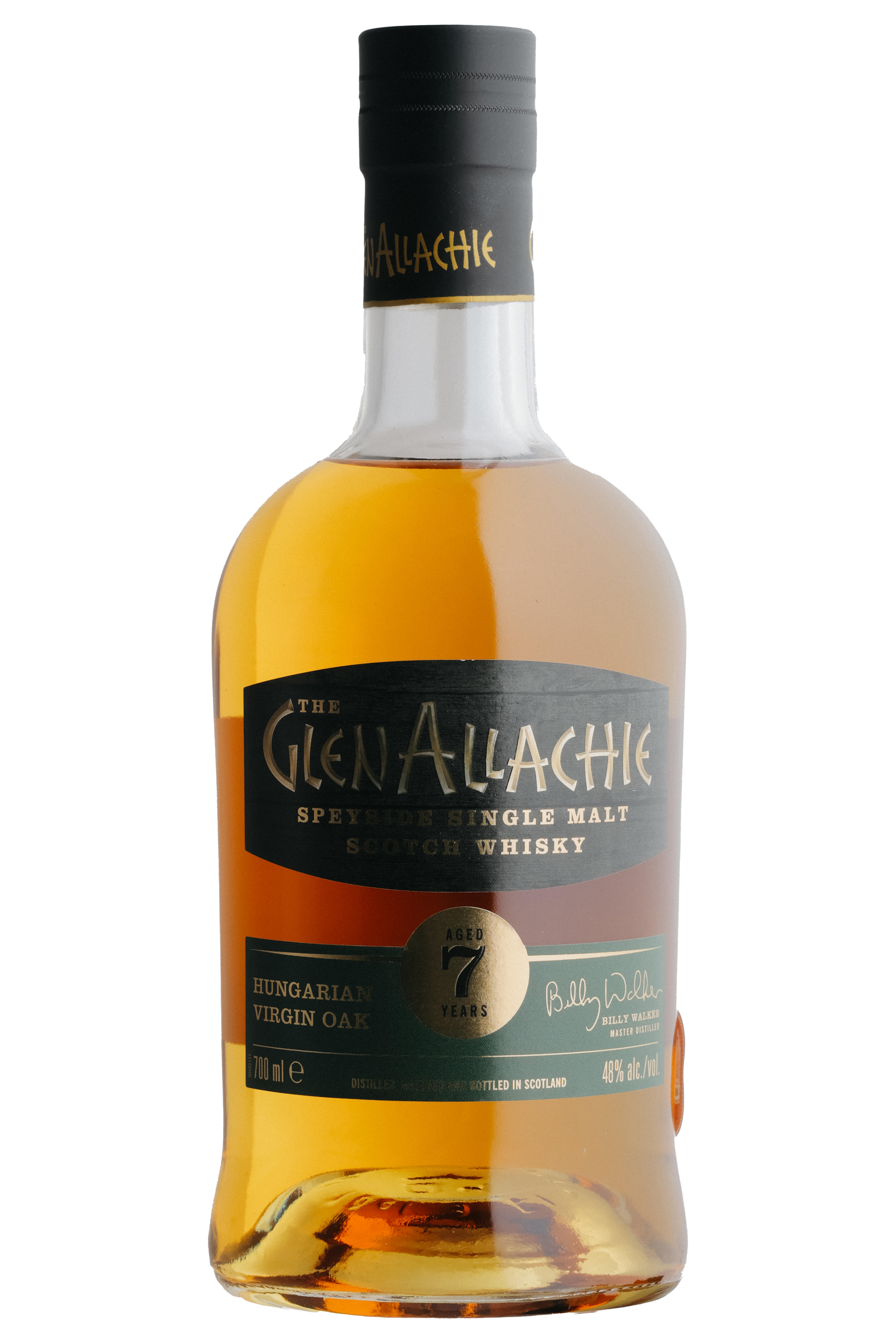 Glenallachie, Hungarian Virgin Oak, 7-Year-Old, Speyside, Single Malt Scotch Whisky (48%) bottle