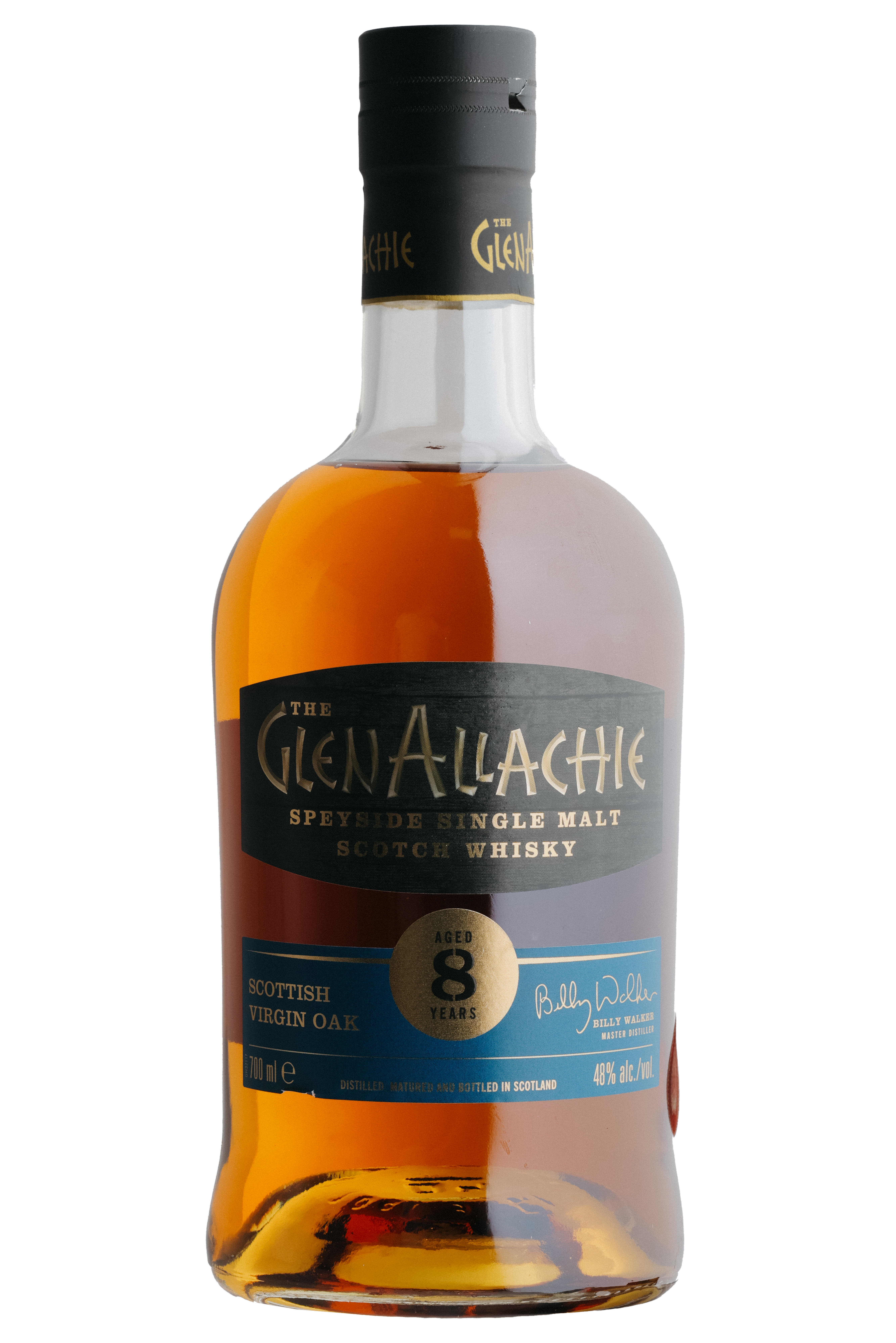 Glenallachie, Scottish Virgin Oak, 8-Year-Old, Speyside, Single Malt Scotch Whisky (48%) bottle