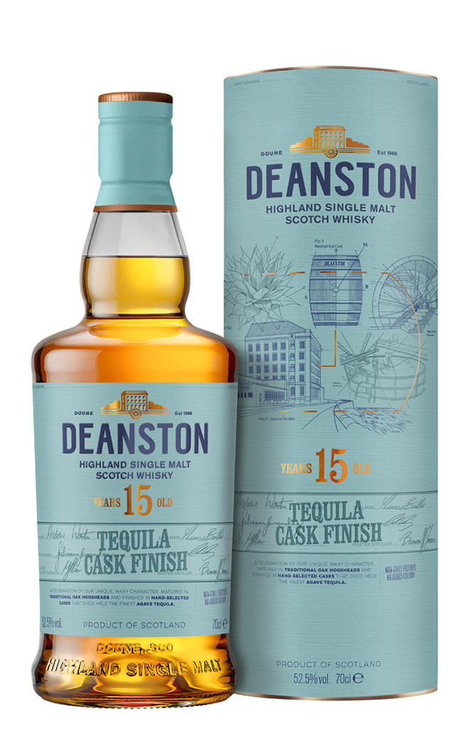 Deanston, Tequila Cask Finish, 15-Year-Old, Highland, Single Malt Scotch Whisky (52.5%) bottle