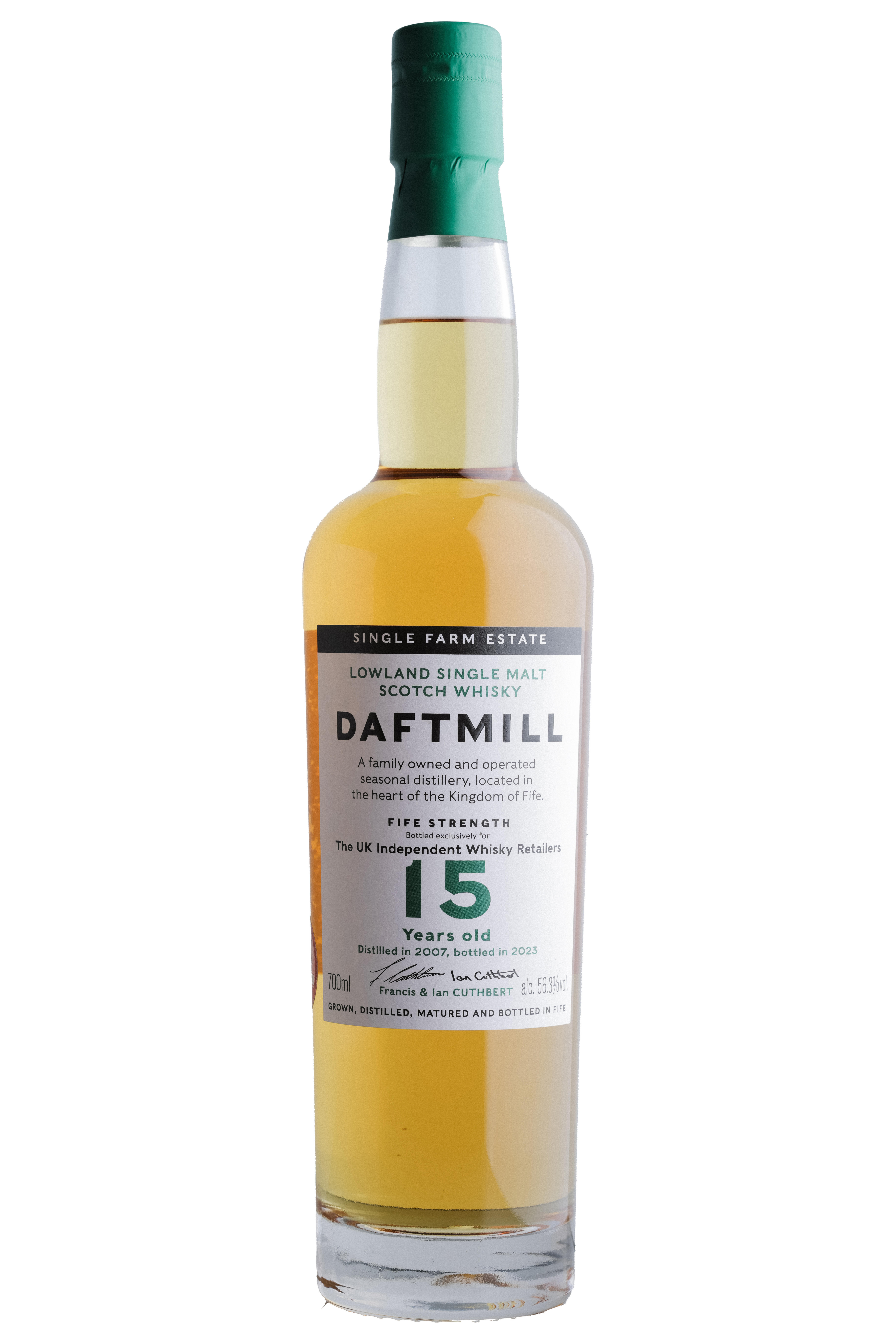 Daftmill, 15-Year-Old, Fife Strength, Bottled 2023, Lowland, Single Malt Scotch Whisky (56.3%)
