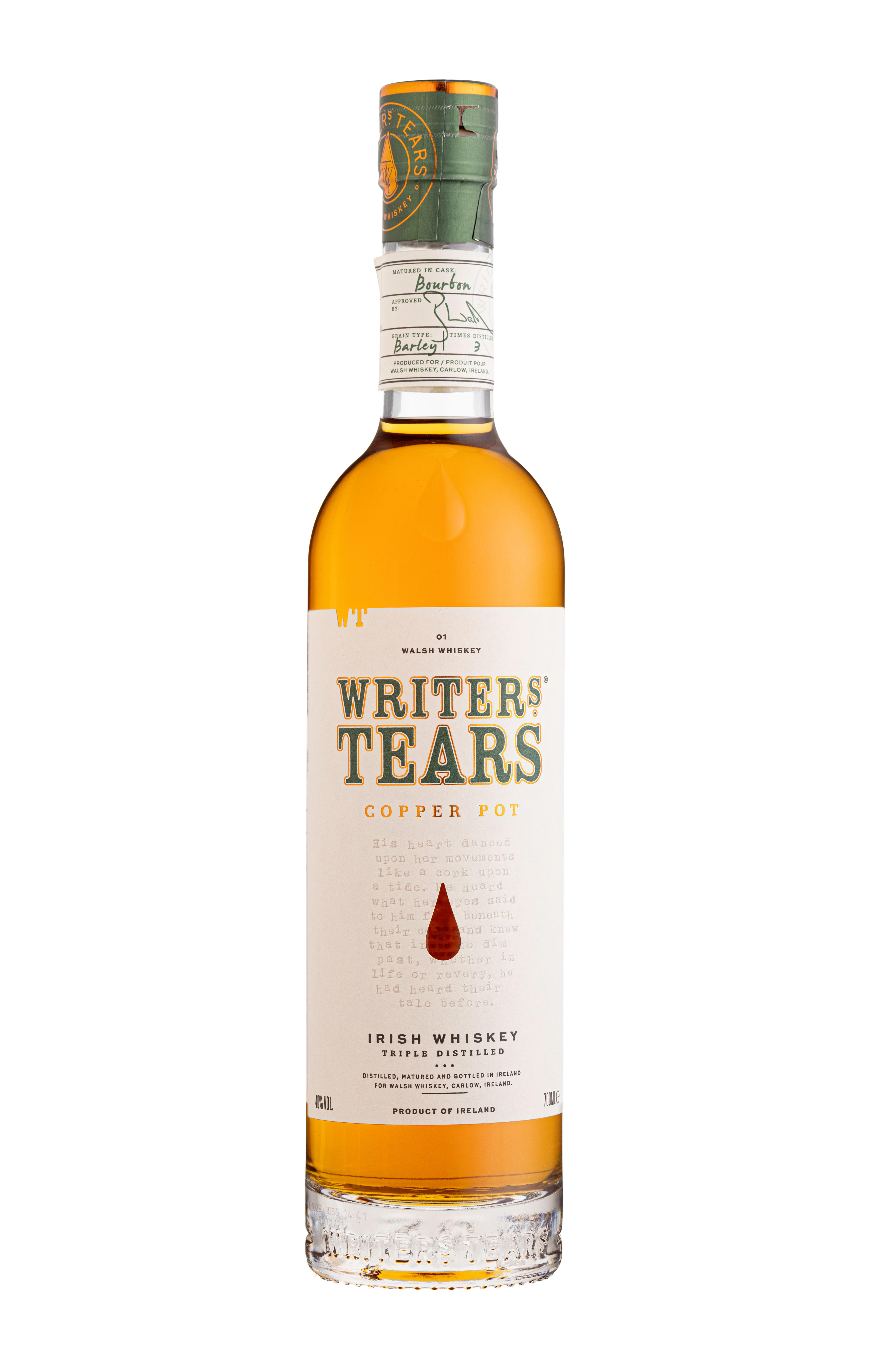 Walsh Whiskey, Writers' Tears, Copper Pot, Whiskey, Ireland (40%)