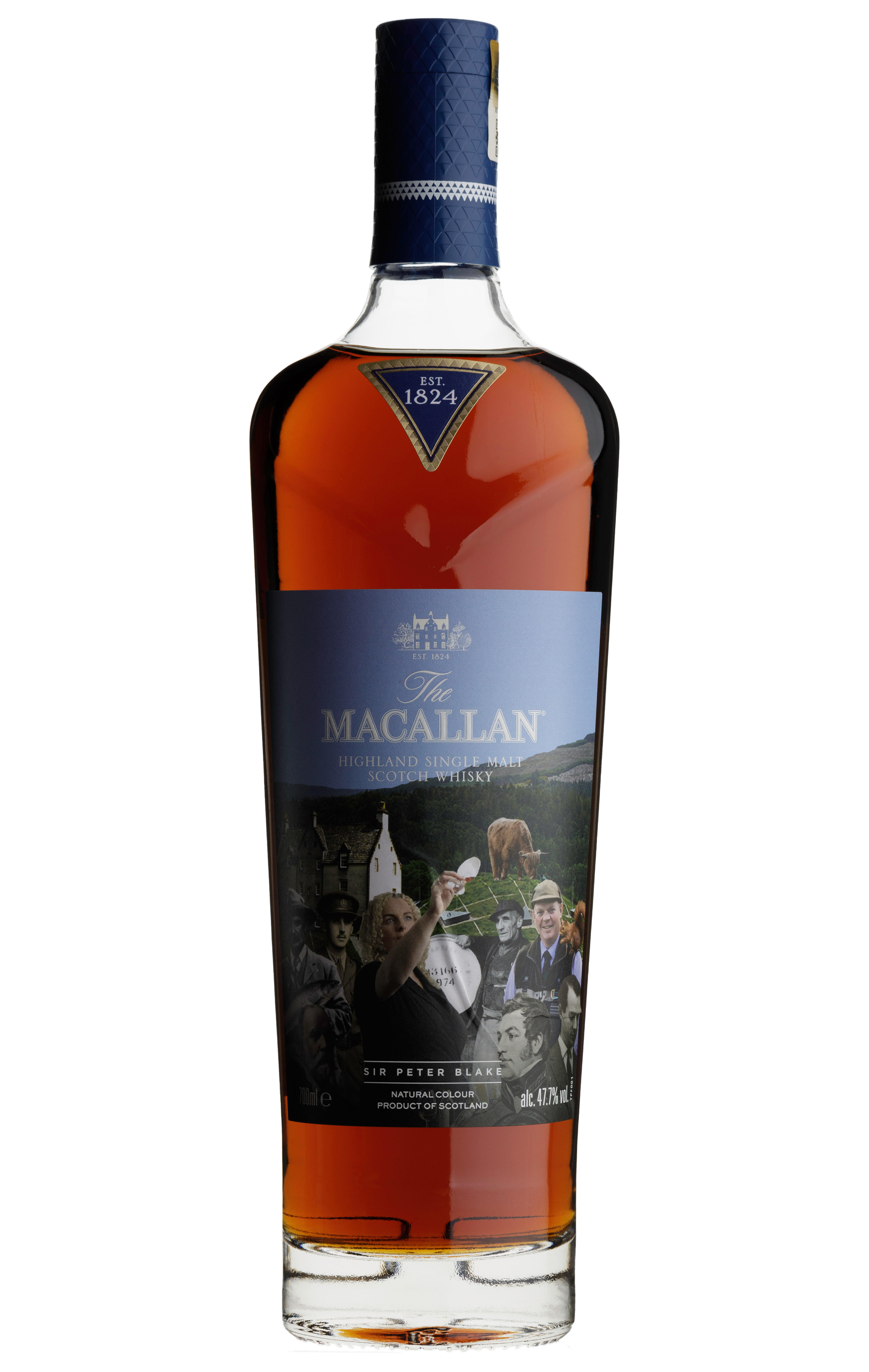 The Macallan, Sir Peter Blake Anecdotes of Ages: An Estate, a Community, and a Distillery, Speyside, Single Malt Scotch Whisky (47.7%) bottle