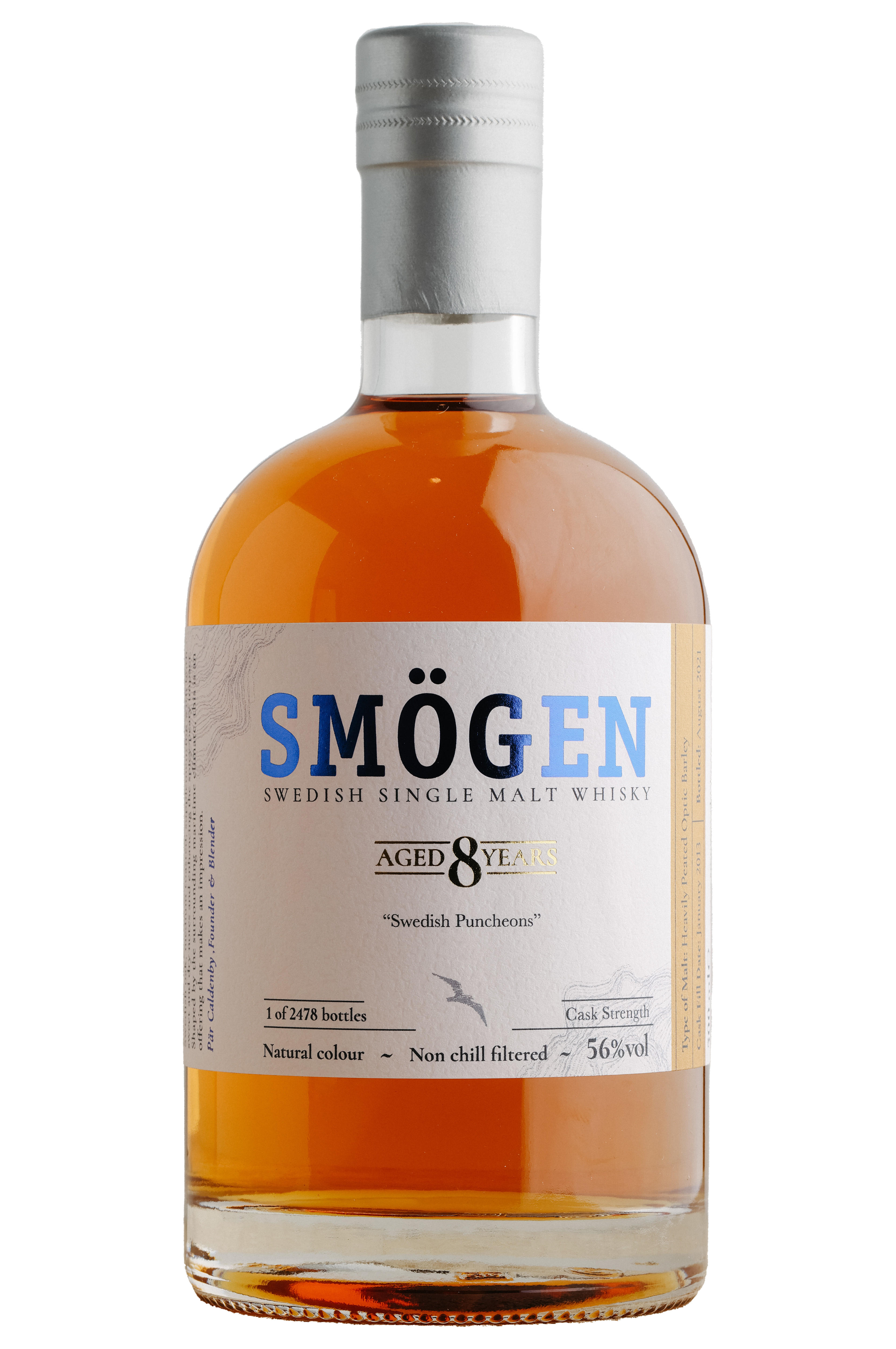 Smögen, Swedish Puncheons, 8-Year-Old, Single Malt Whisky, Sweden (56%) bottle