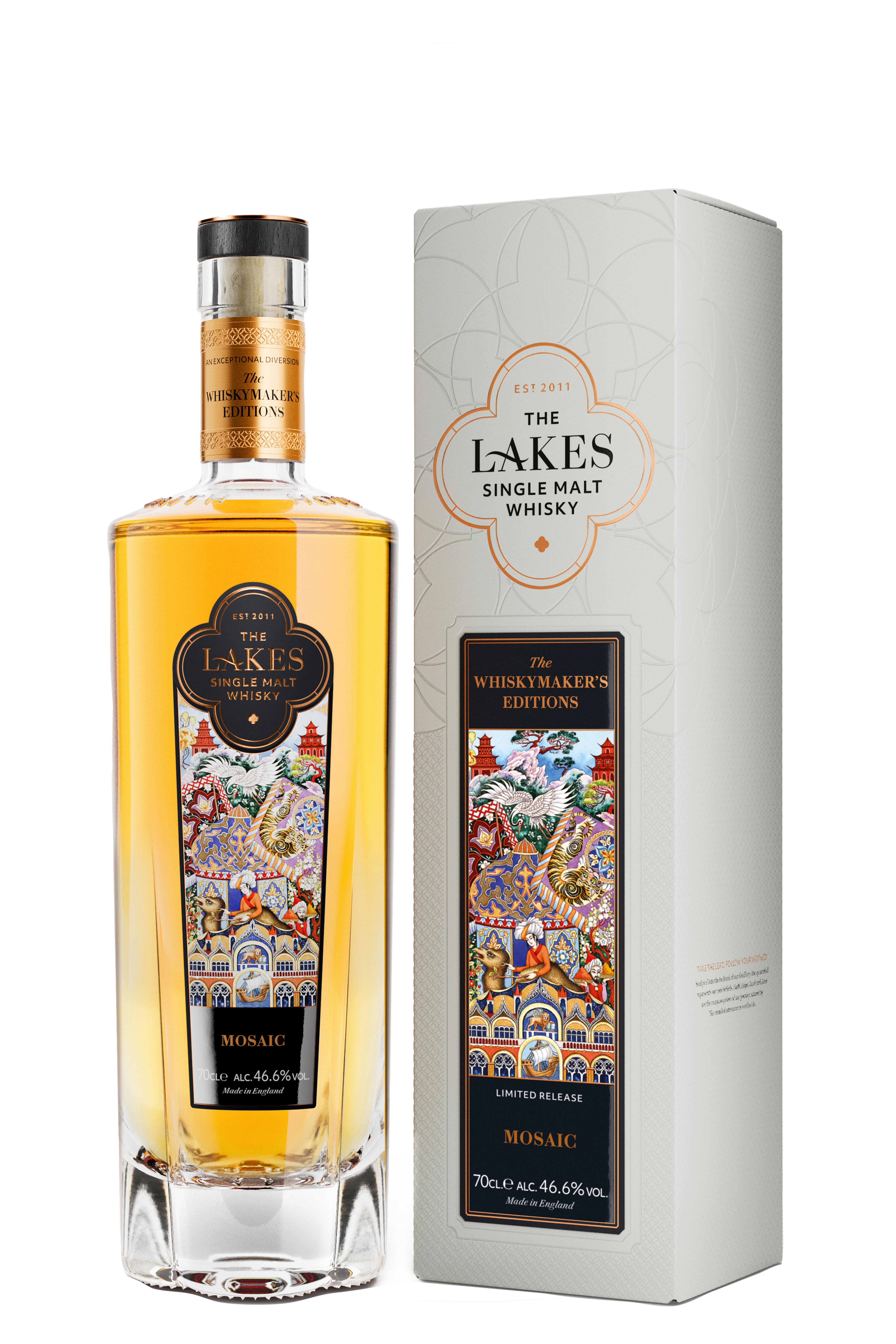 The Lakes, Whiskymaker's Edition, Mosaic, Single Malt Whisky, England (46.6%) bottle