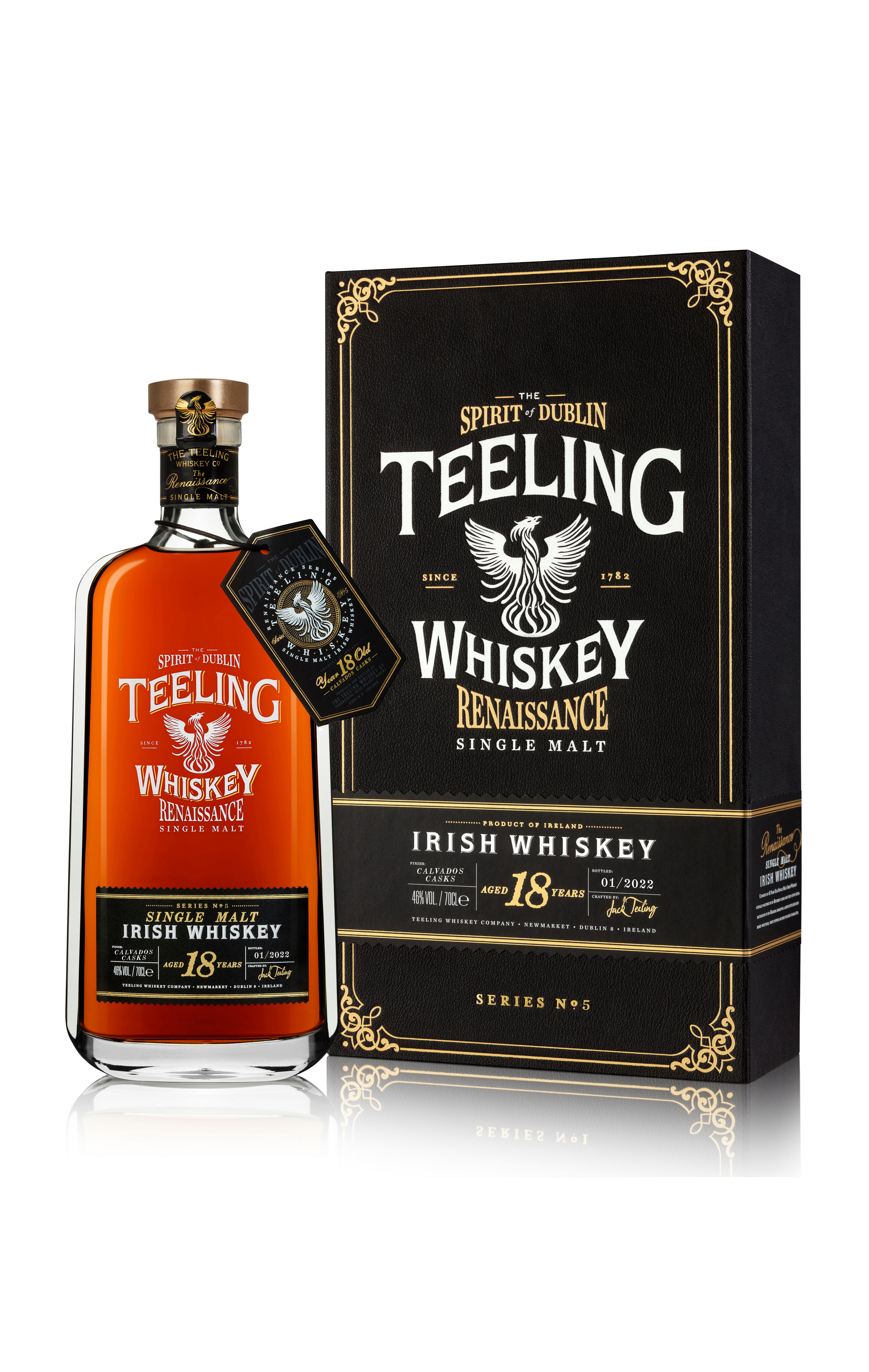 Teeling, Renaissance Series No.5, Calvados Cask, 18-Year-Old, Single Malt Whiskey, Ireland (46%)