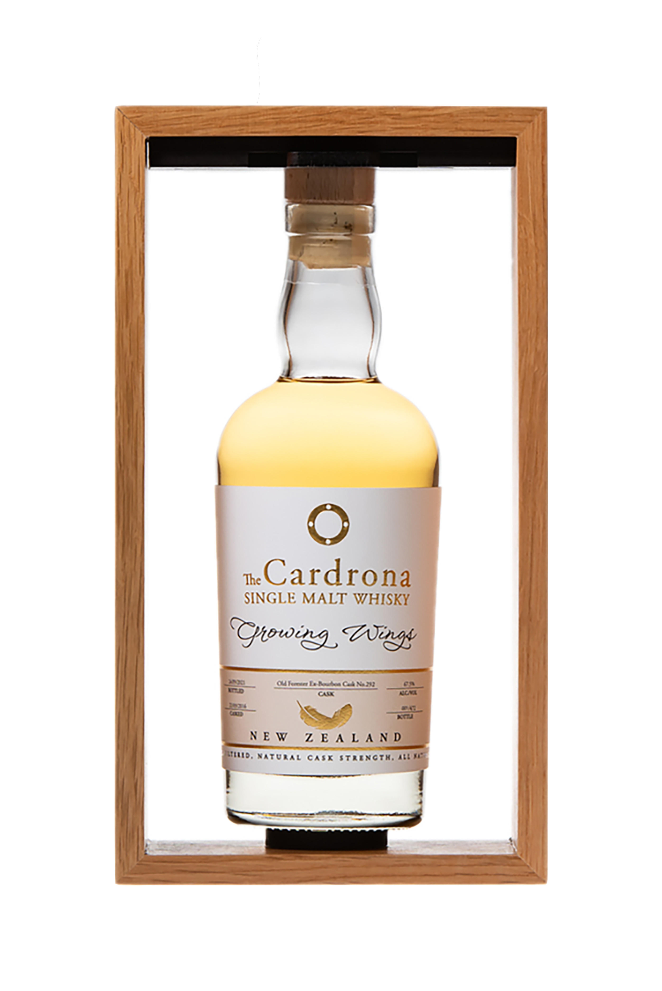 The Cardrona, Growing Wings, Old Forrester Bourbon Cask, Single Malt Whisky, New Zealand (66.5%) bottle