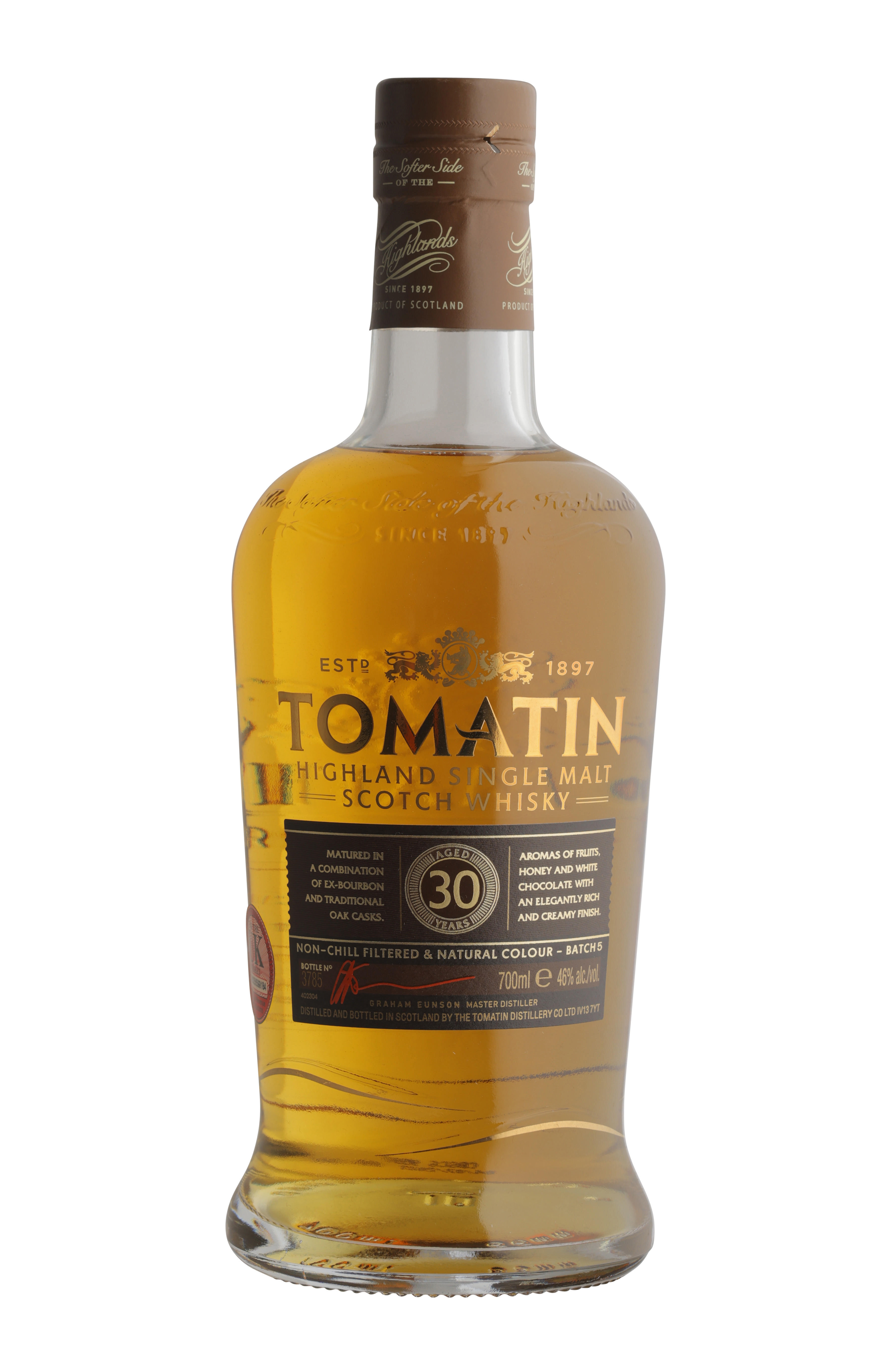 Tomatin, Batch 5, 30-Year-Old, Highland, Single Malt Scotch Whisky (46%) bottle