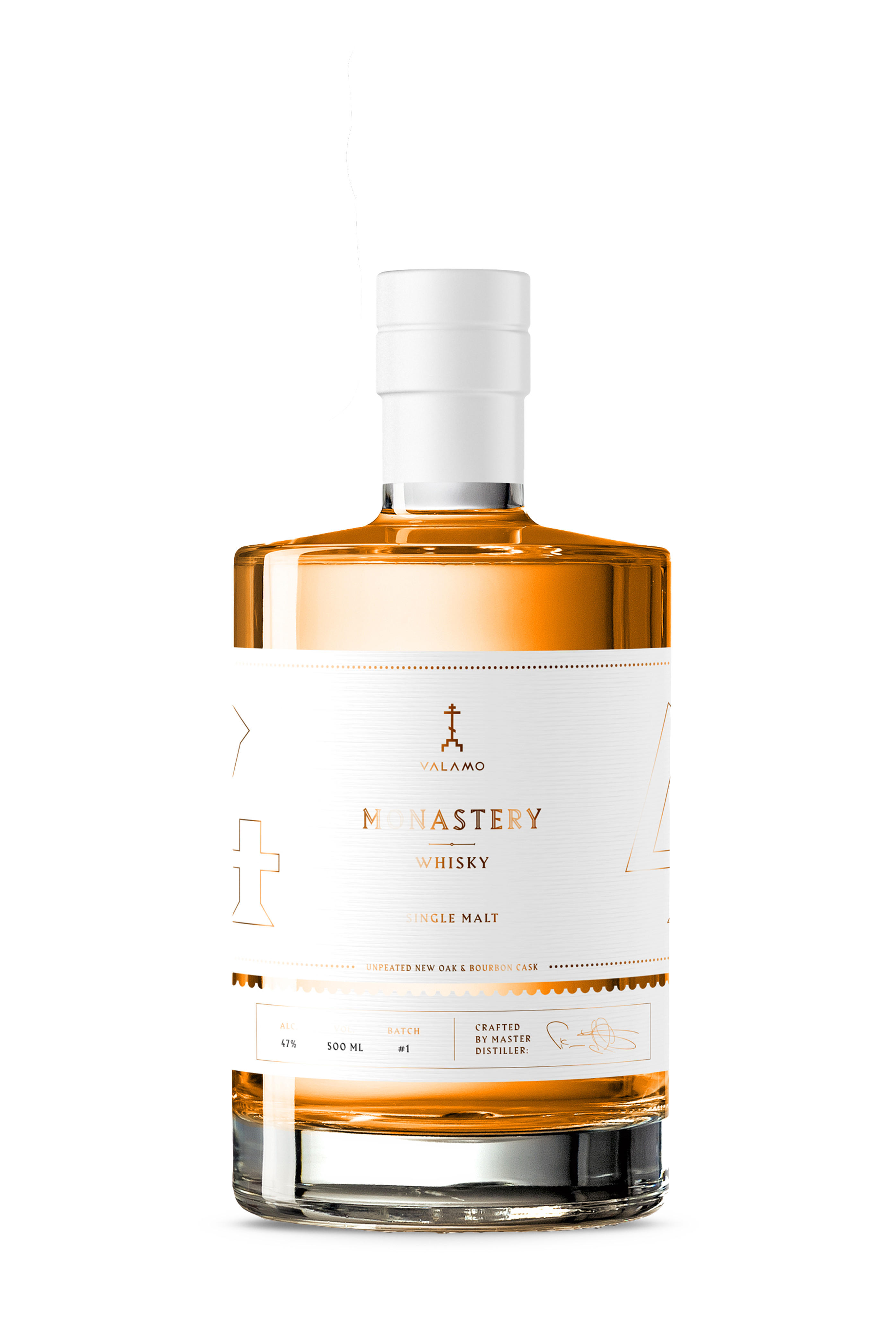 Valamo Monastery, Batch No. 1, Single Malt Whisky, Finland (47%) bottle