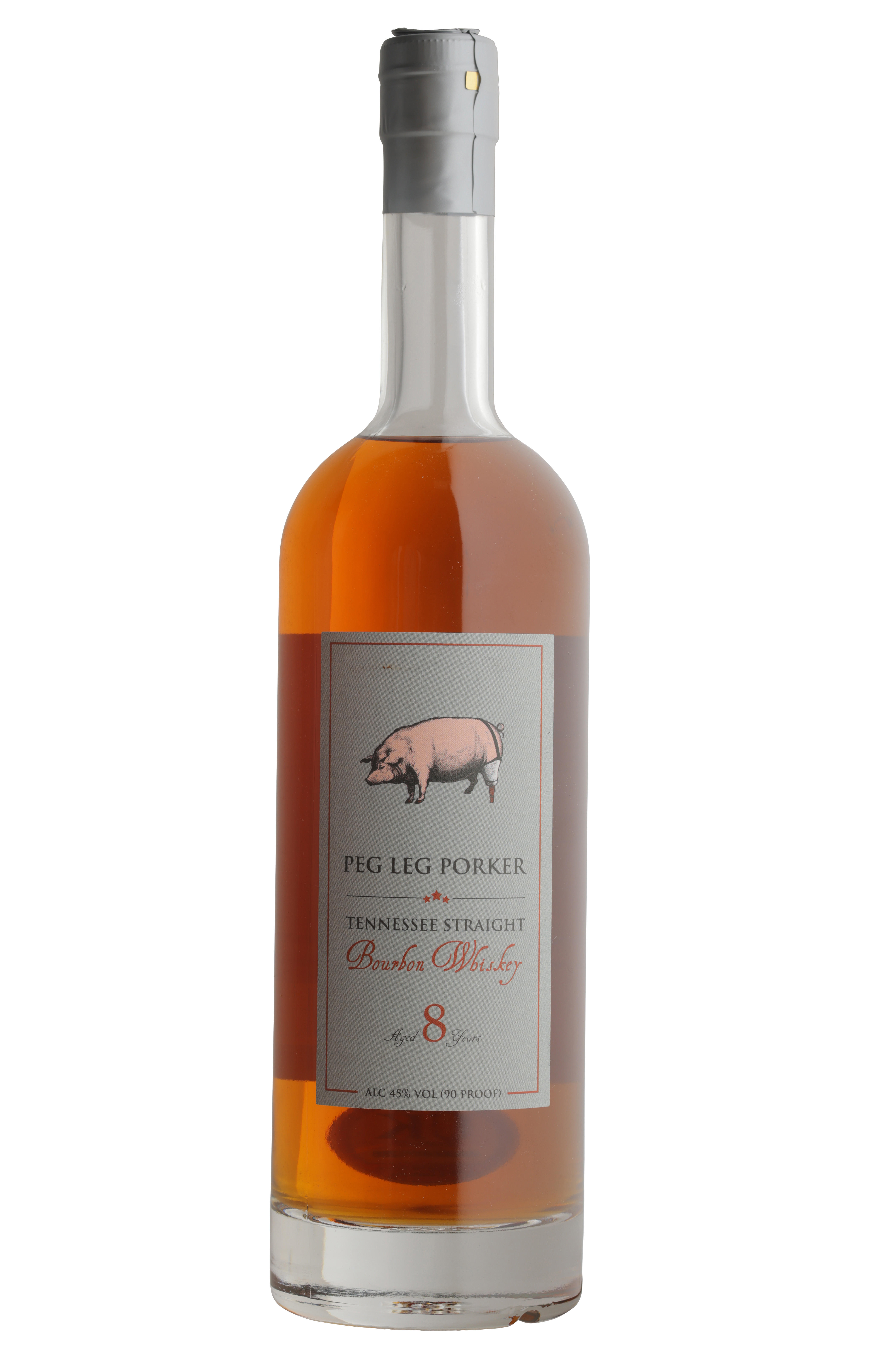 Peg Leg Porker, 8-Year-Old, Tennessee Straight Bourbon Whiskey, USA (45%) bottle