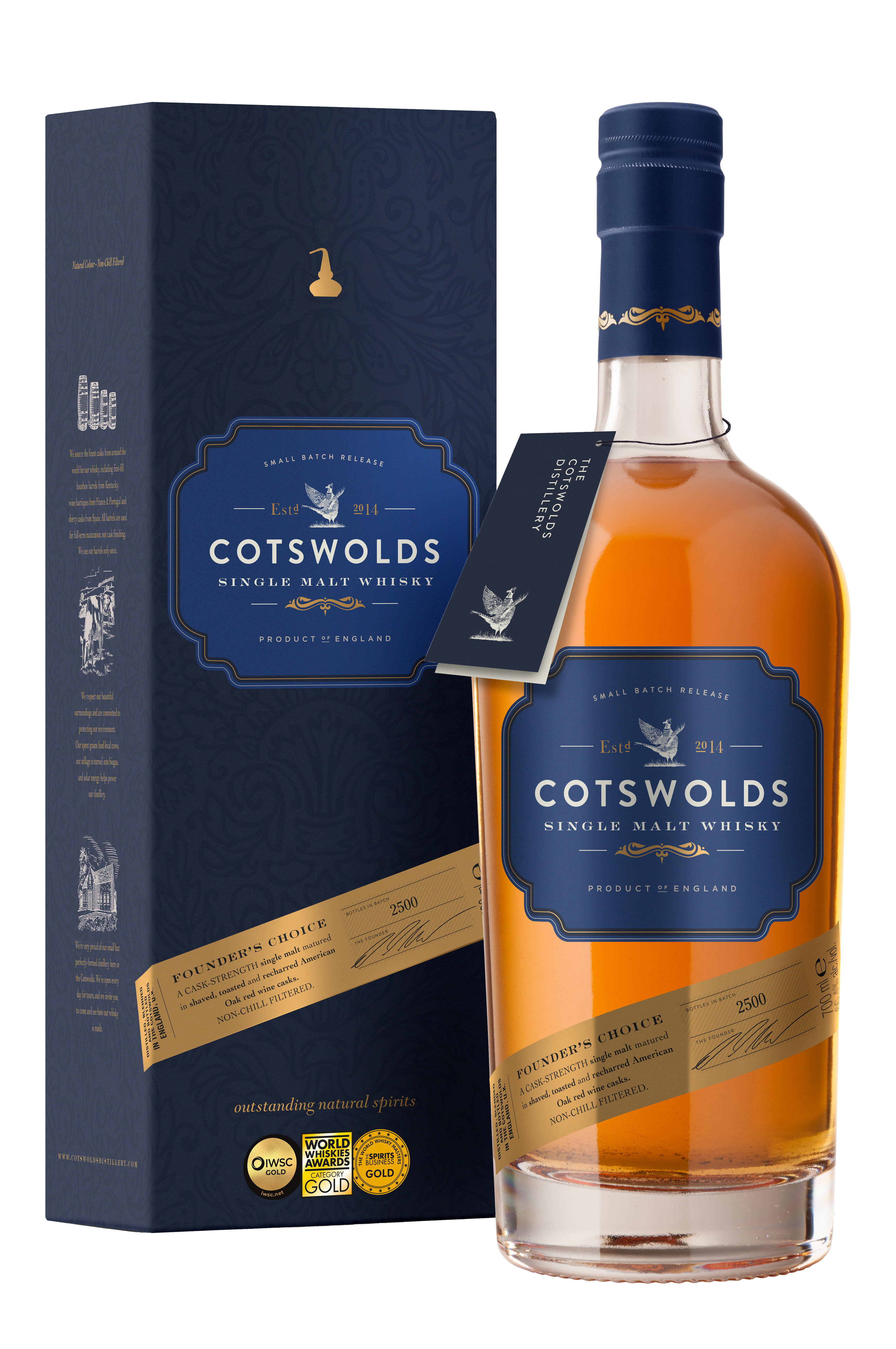 Cotswolds, Founder's Choice, Single Malt Whisky, England (59.1%) bottle