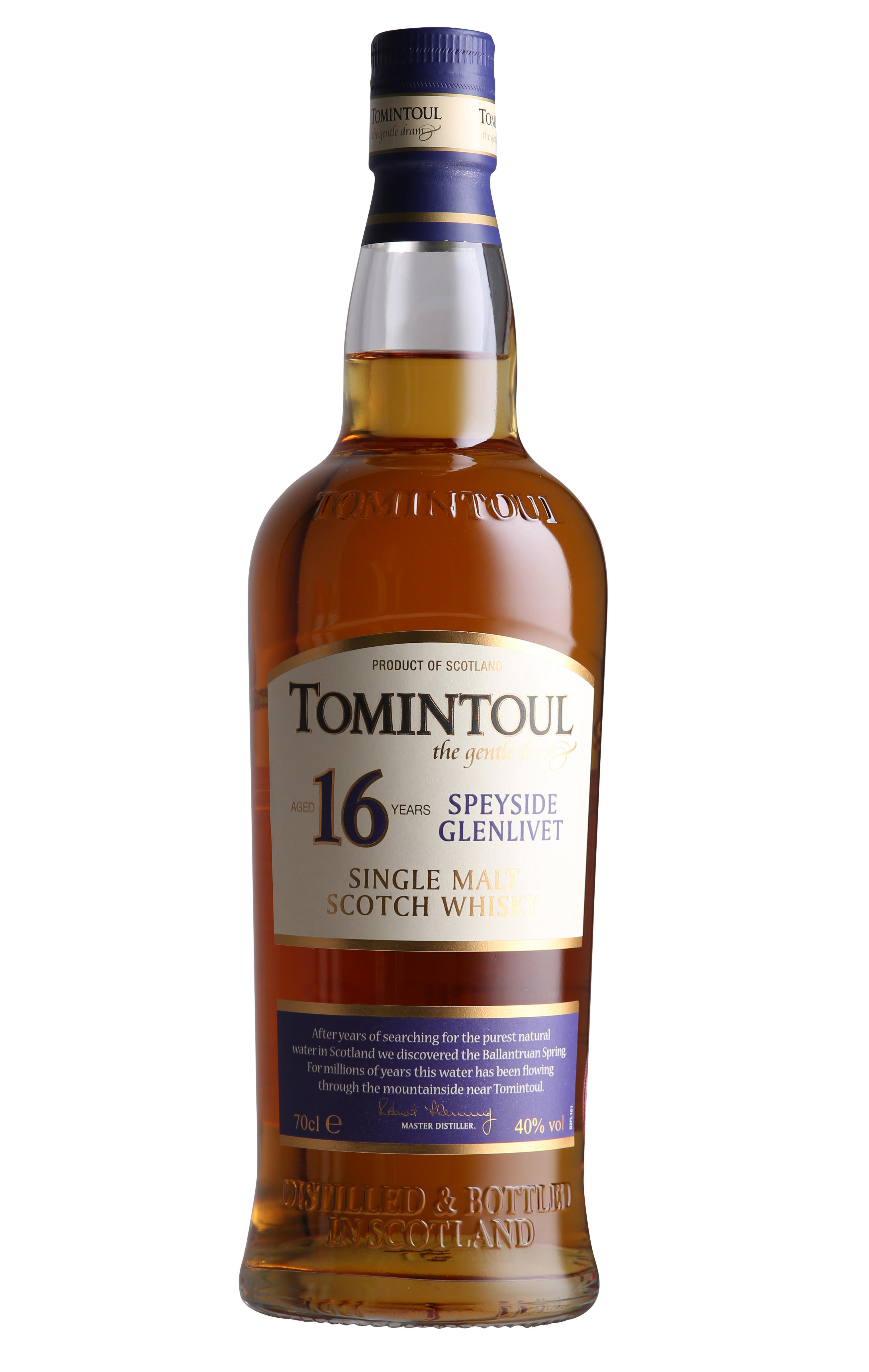 Tomintoul, 16-Year-Old, Speyside, Single Malt Scotch Whisky (40%) bottle