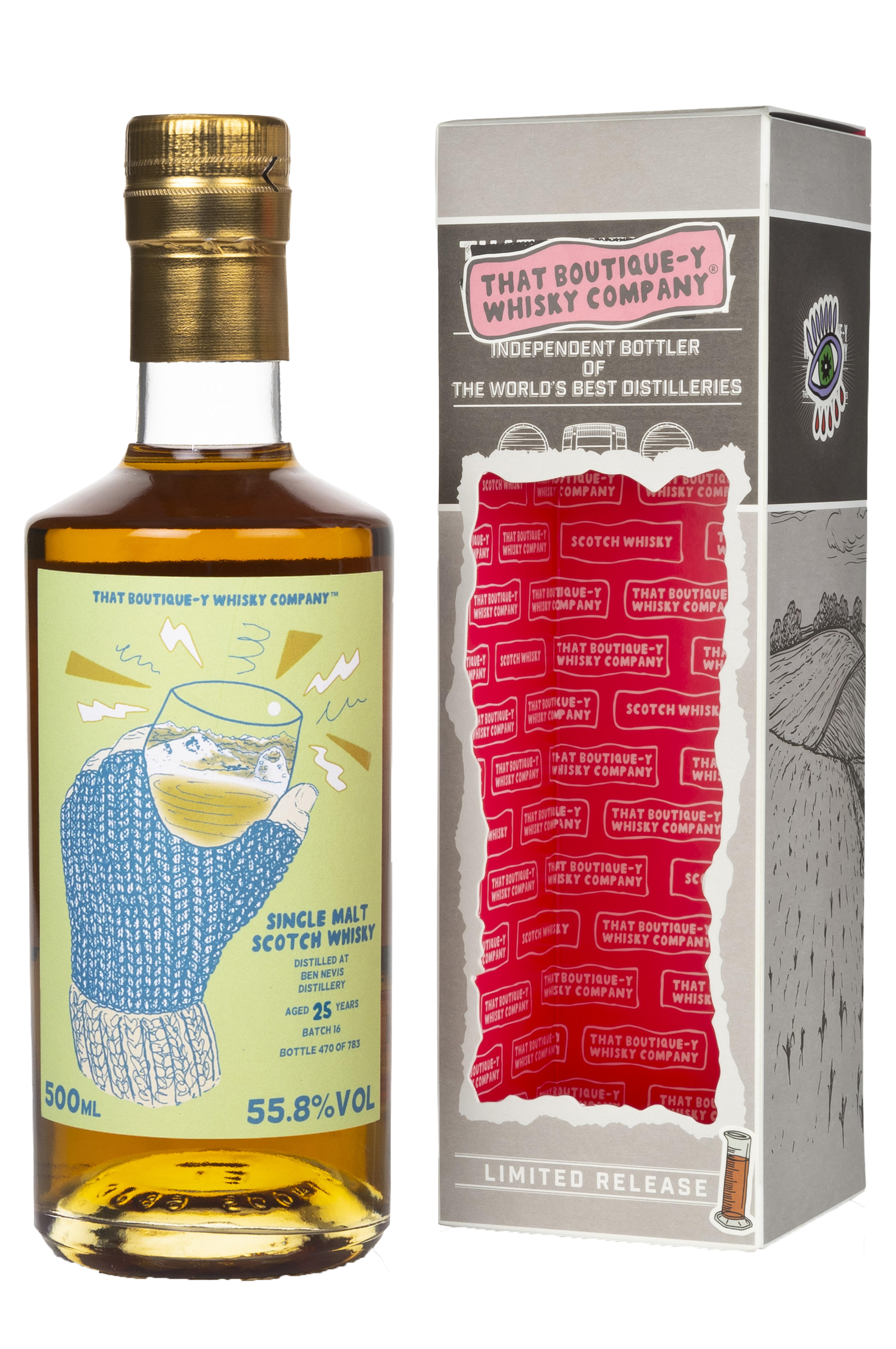 That Boutique-y Whisky Co., Ben Nevis, Batch No. 16, 25-Year-Old, Highland, Single Malt Scotch Whisky (55.8%) bottle