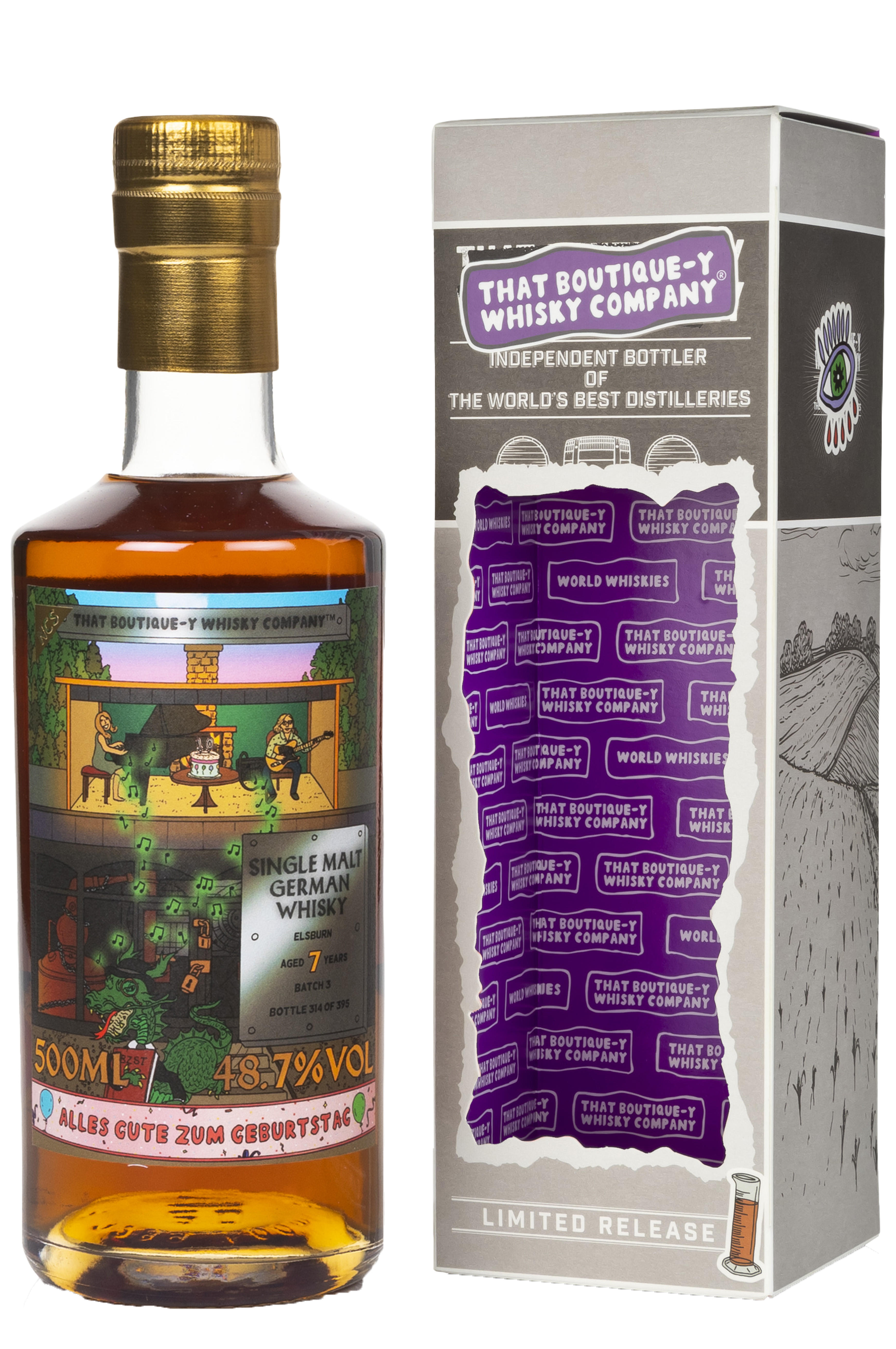 That Boutique-y Whisky Co,, Elsburn, Batch No. 3, 7-Year-Old, Single Malt Whisky, Germany (48.7%) bottle