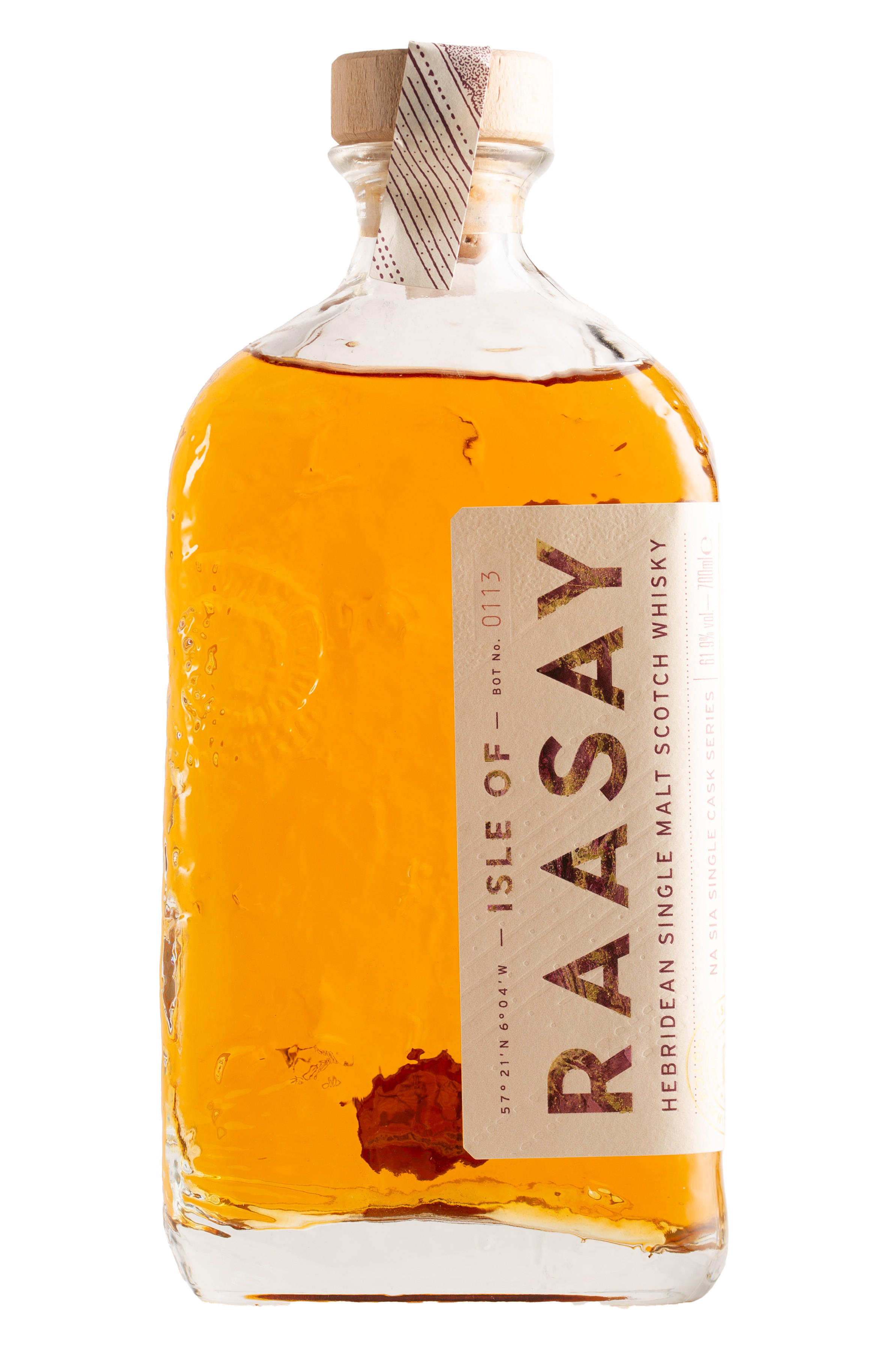 Isle of Raasay, Na Sia Single Cask Collection, Peated, Virgin Chinkapin Oak, Cask No. 19/64, Bottled 2022, Single Malt Scotch Whisky (61.6%) bottle