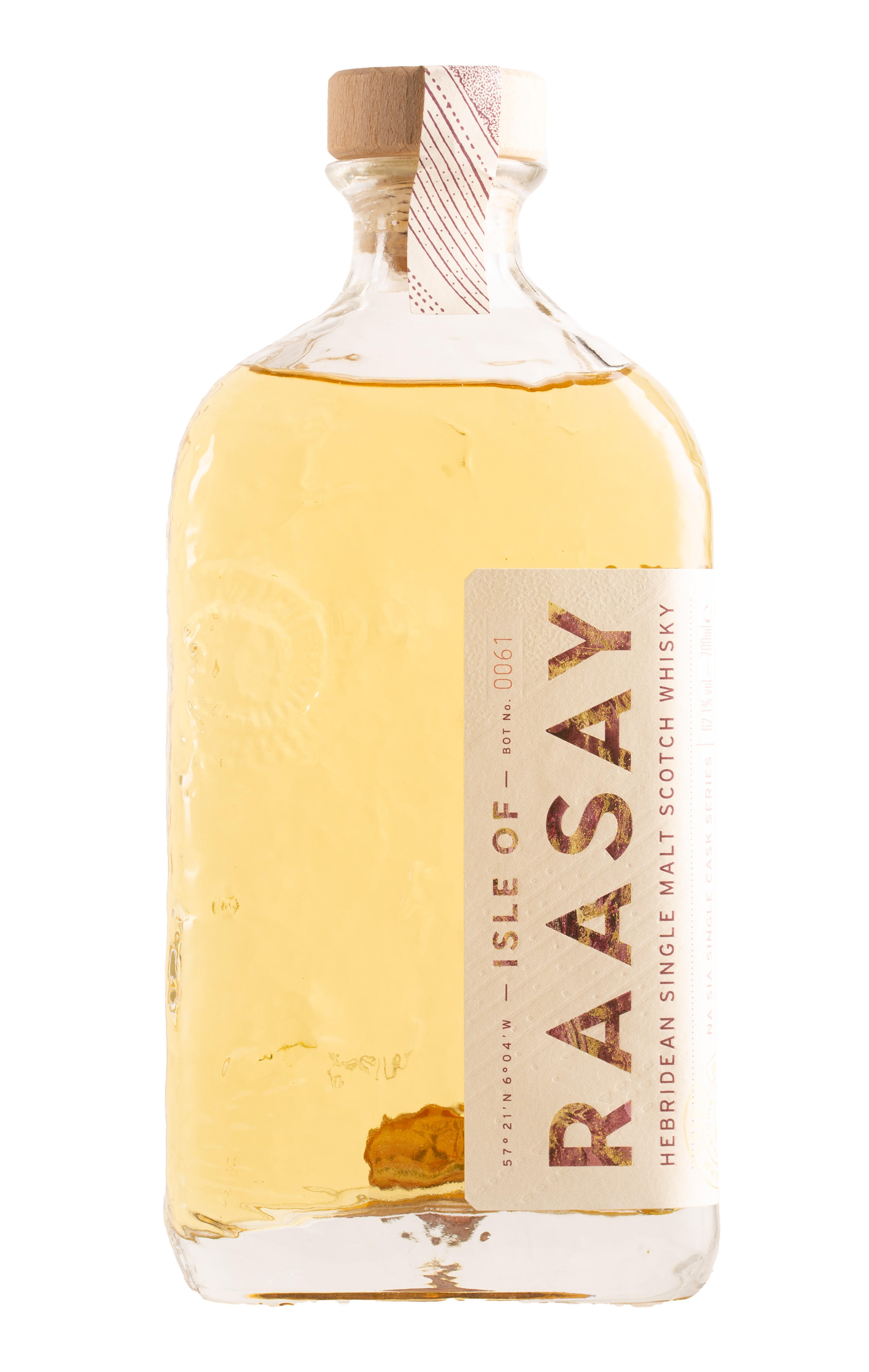 Isle of Raasay, Na Sia Single Cask Collection, Unpeated Ex-Rye, Cask No. 19/269, Bottled 2022, Single Malt Scotch Whisky (62.1%) bottle