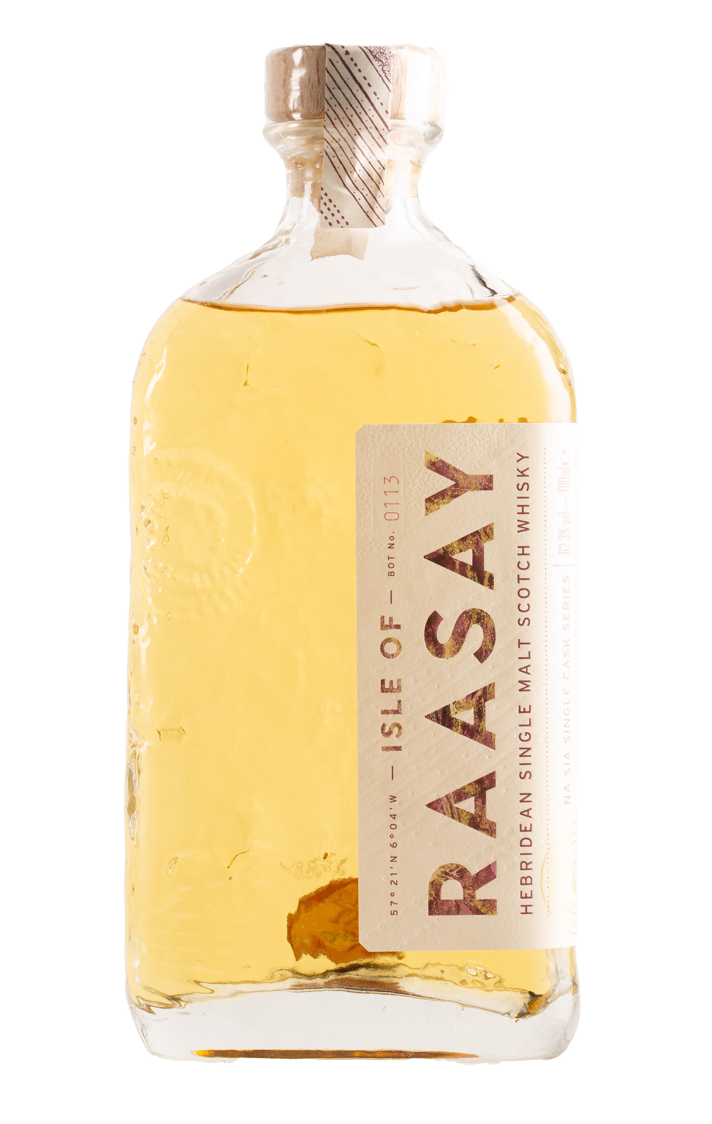 Isle of Raasay, Na Sia Single Cask Collection, Peated Ex-Rye, Cask No. 18/641, Bottled 2022, Single Malt Scotch Whisky (62.3%) bottle