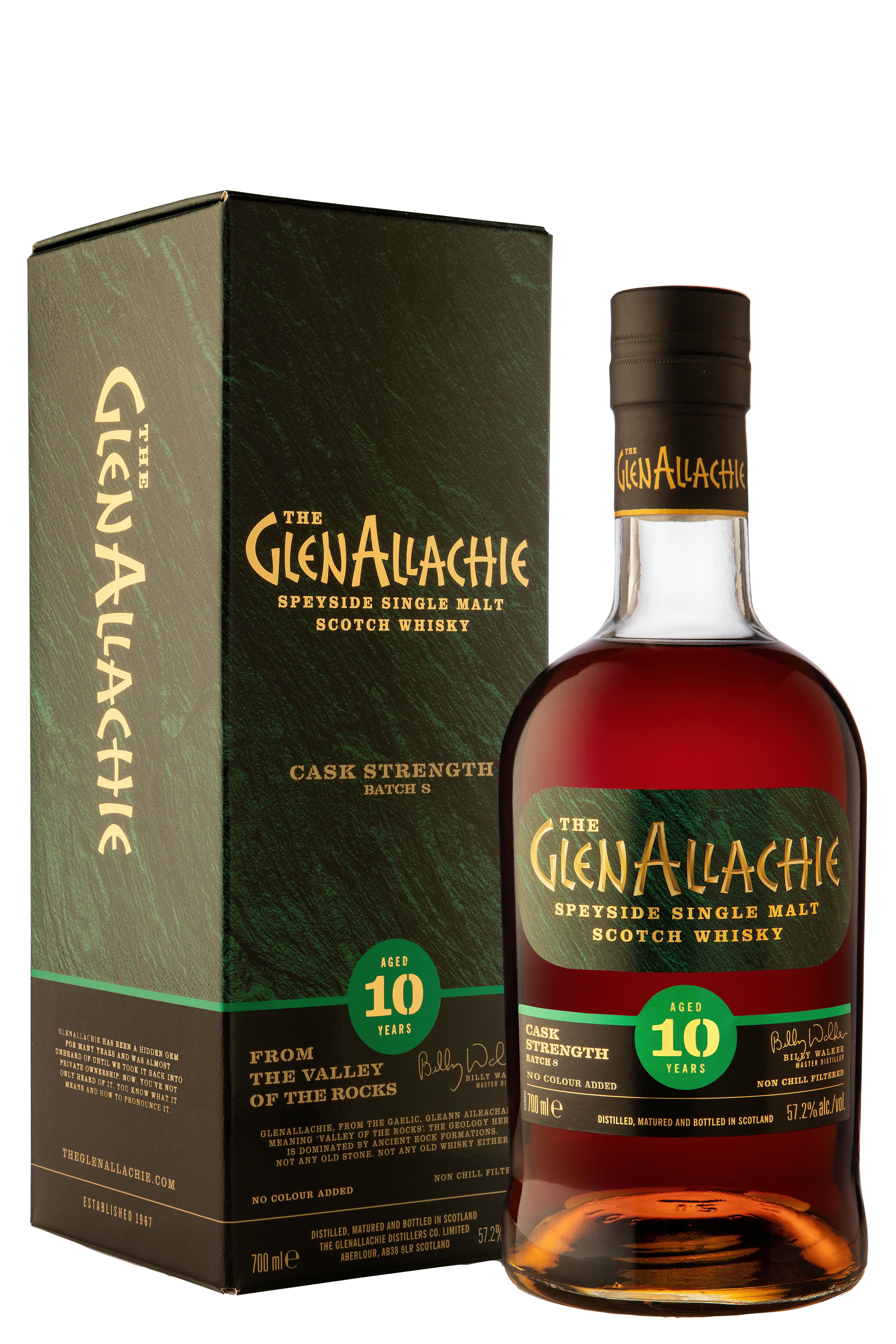 Glenallachie, 10-Year-Old, Cask Strength, Batch 8, Speyside, Single Malt Scotch Whisky (57.2%) bottle
