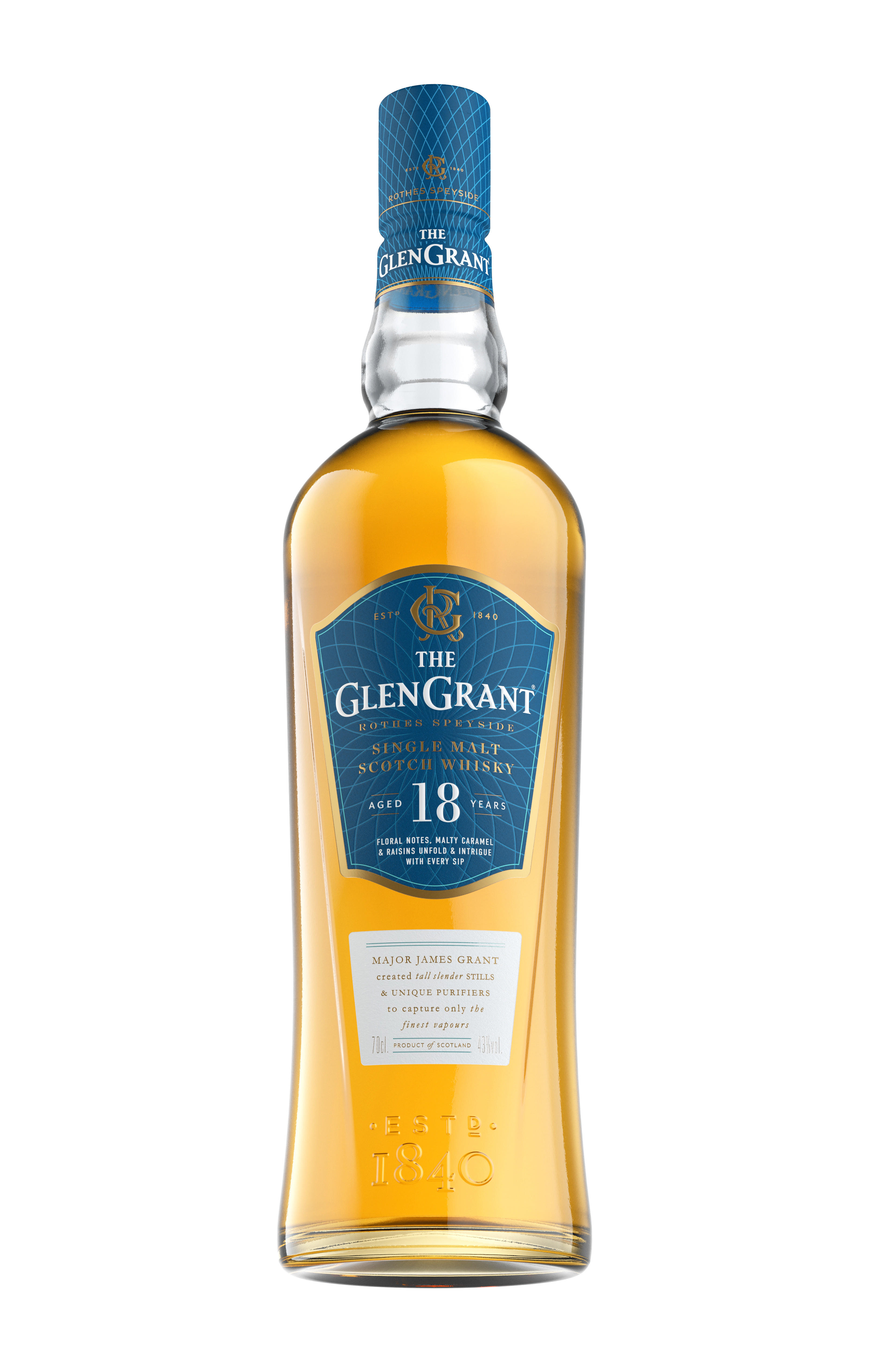 Glen Grant, 18-Year-Old, Speyside, Single Malt Scotch Whisky (43%) bottle