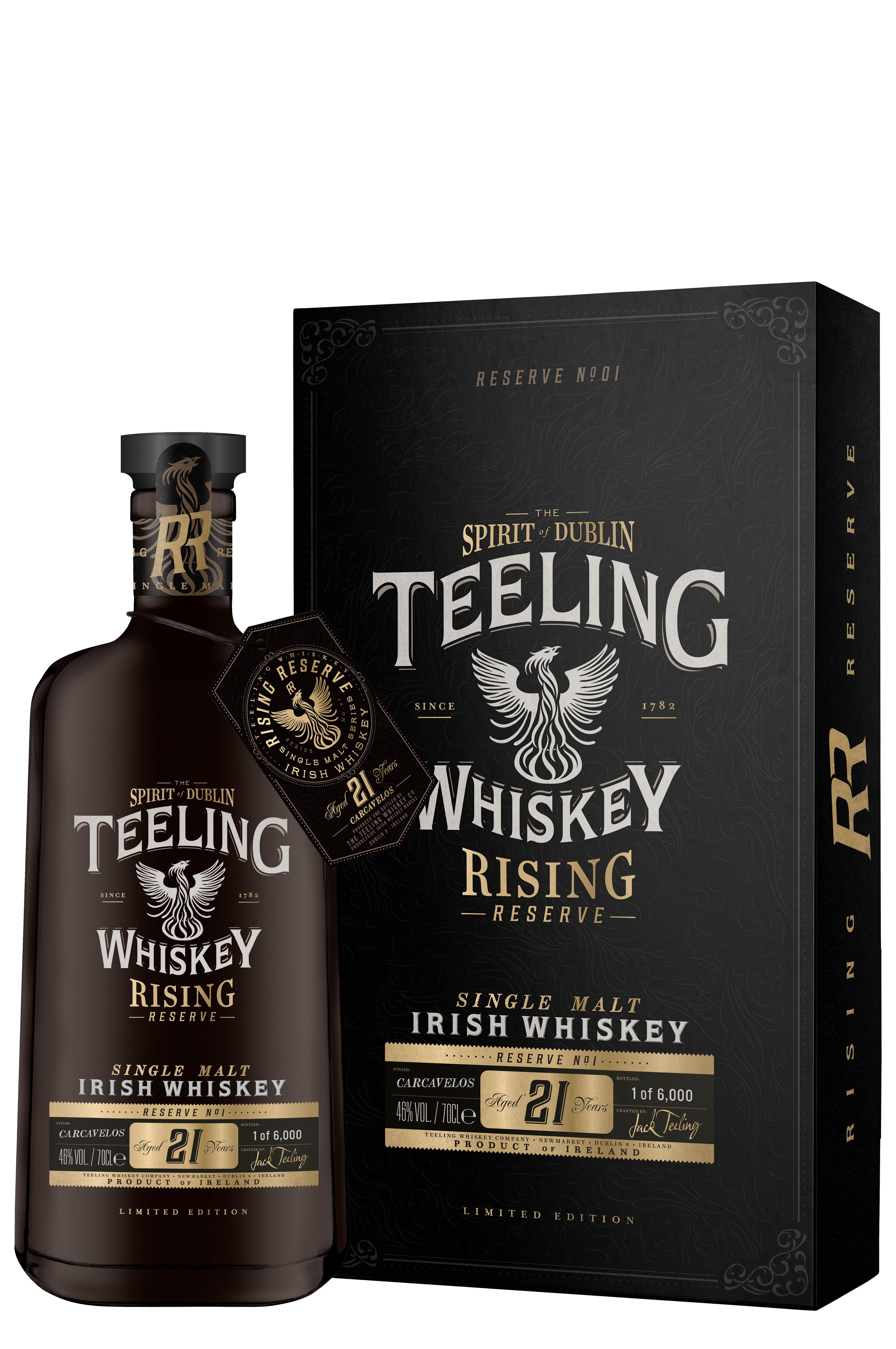 Teeling, 21-Year-Old, Rising Reserve #1, Carcavelos Finish, Single Malt Whiskey, Ireland (46%) bottle