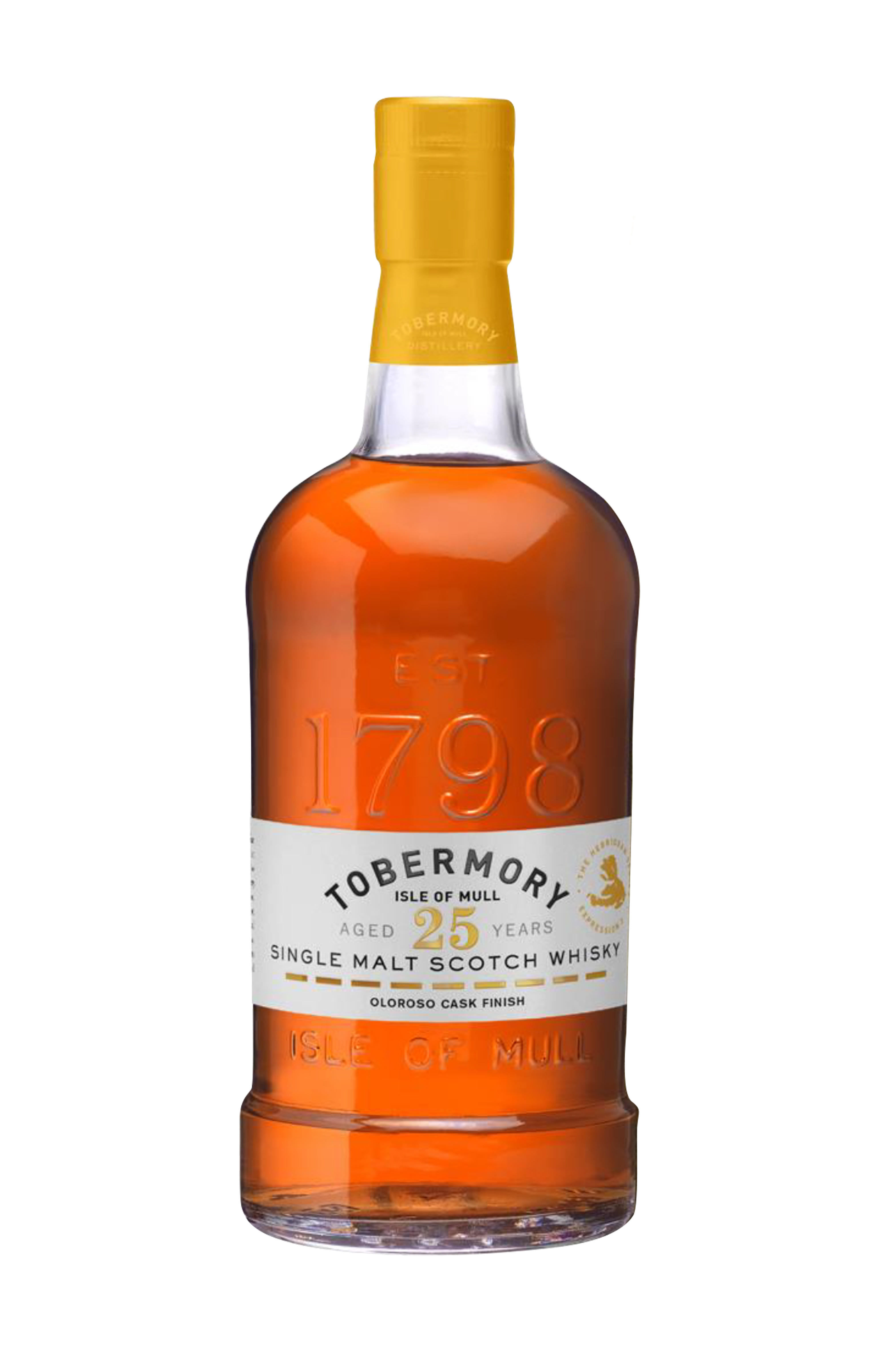 Tobermory, Oloroso Cask Finish, 25-Year-Old, Island, Single Malt Scotch Whisky (48.1%) bottle