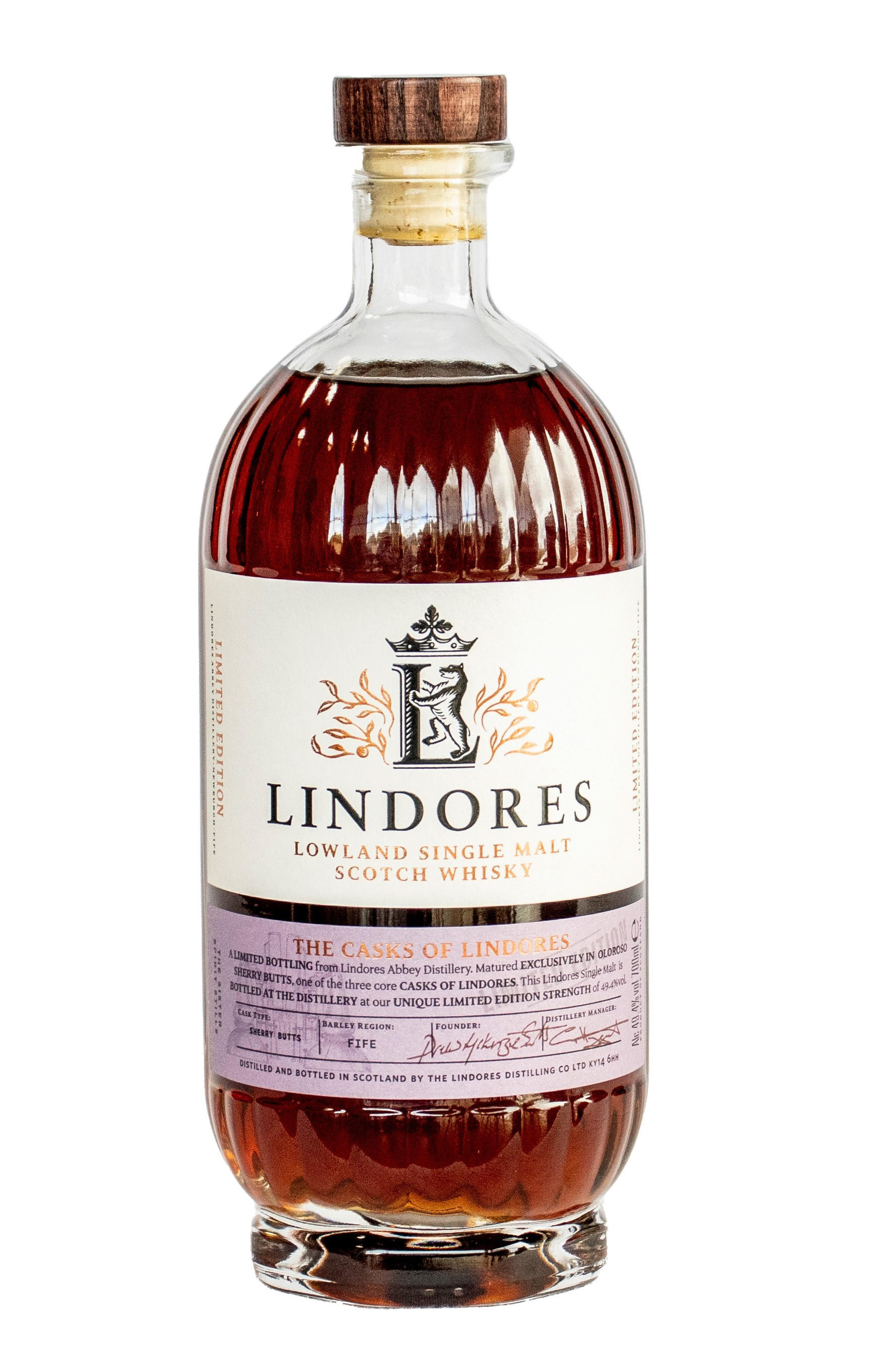 Lindores, Friar John Cor, Cask Strength Congregation Chapter 1, Lowland, Single Malt Scotch Whisky (60.2%) bottle