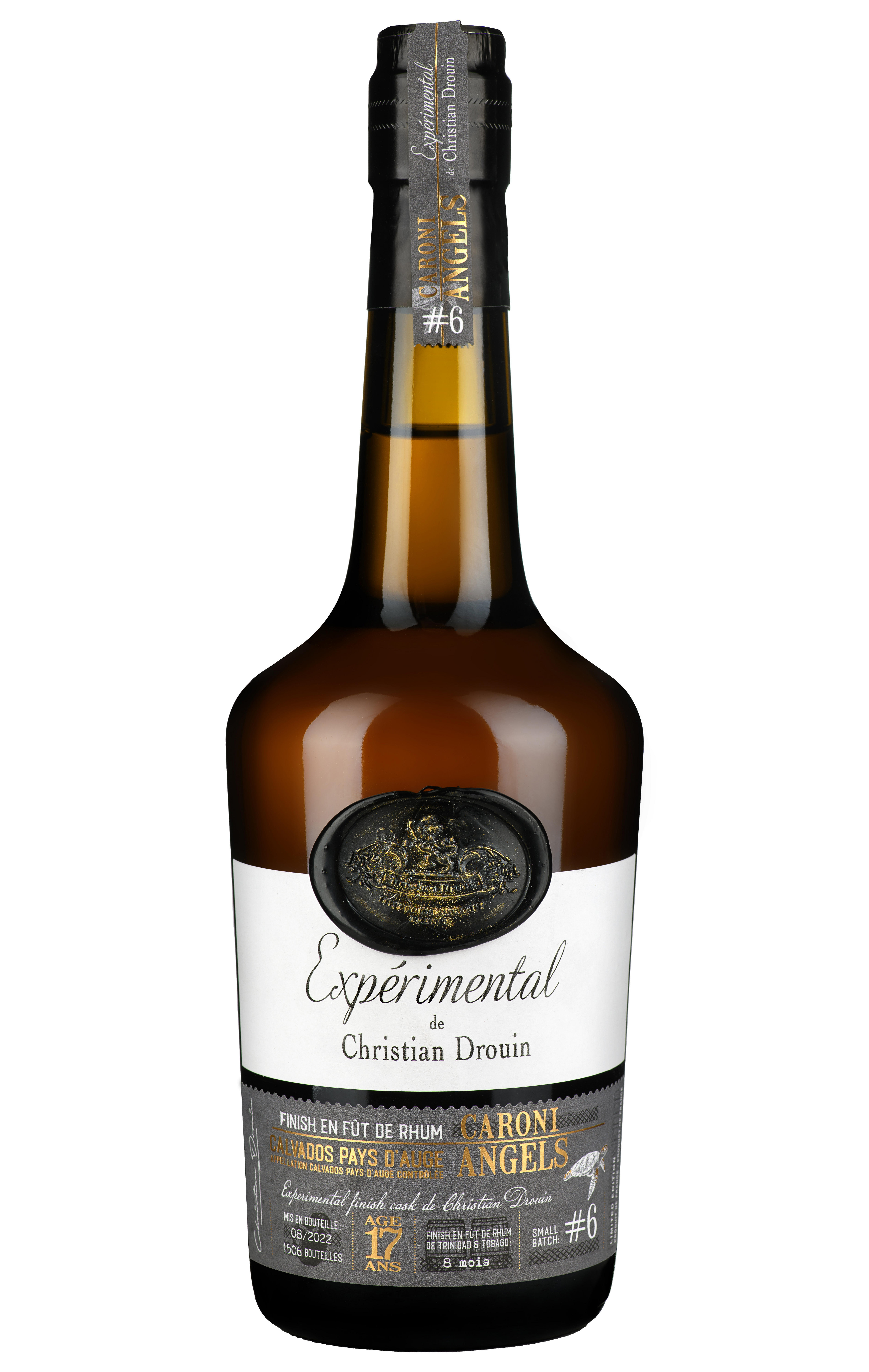 Expérimental de Christian Drouin, Caroni Angels, 17-Year-Old, Calvados (48.8%) bottle