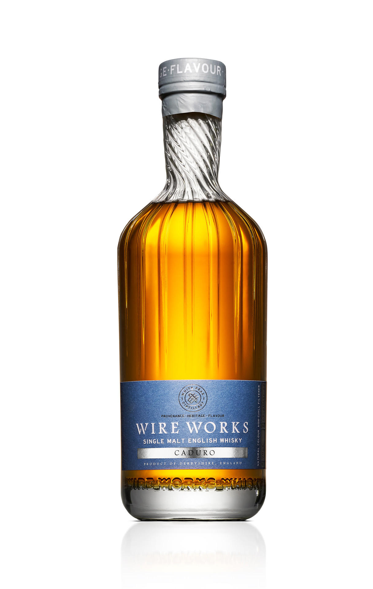 White Peak Distillery, Wire Works, Caduro, Single Malt Whisky, England (46.8%) bottle