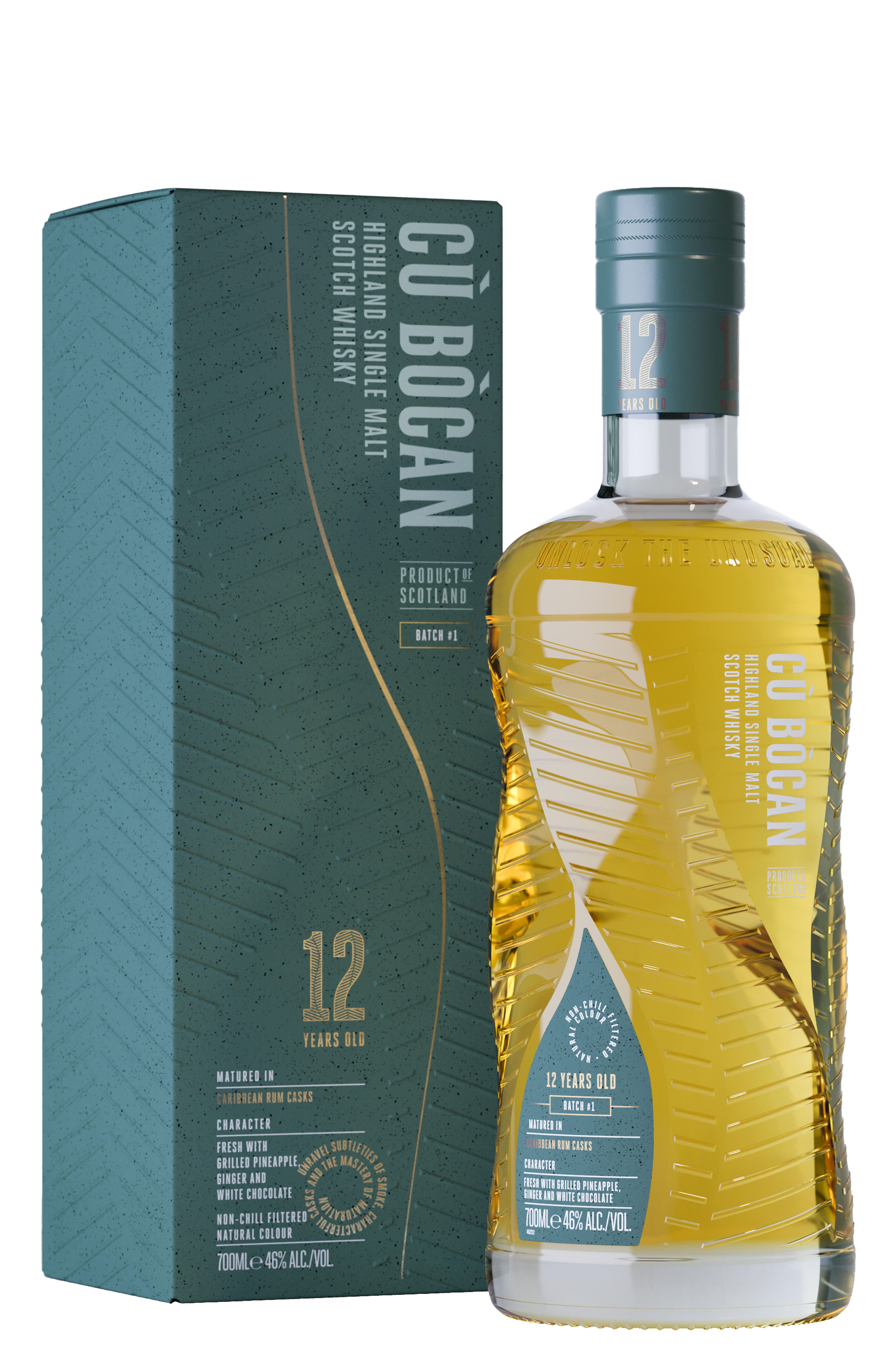 Cù Bòcan, 12-Year Old, Batch #1, Highland, Single Malt Scotch Whisky (46%) bottle