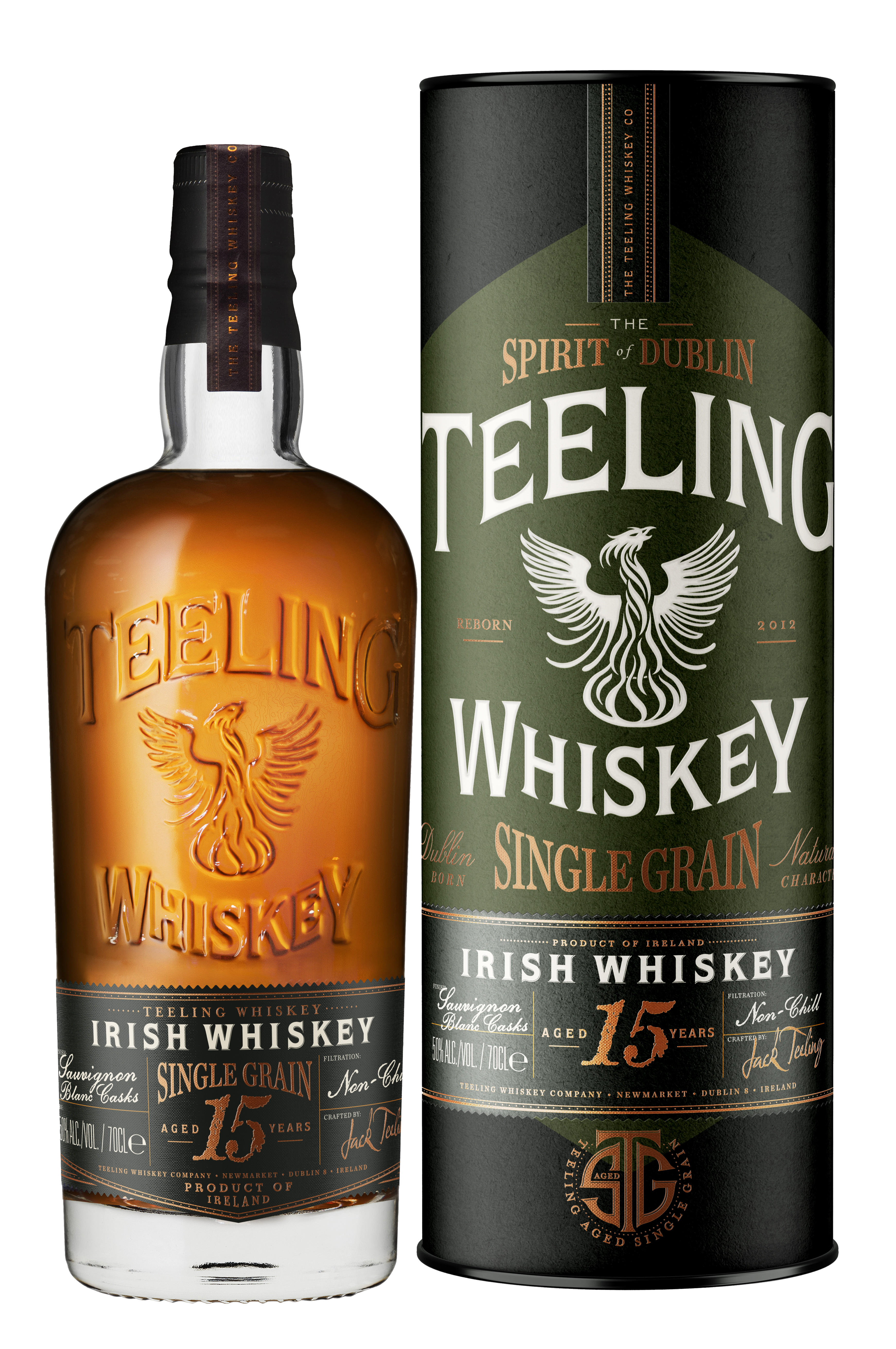Teeling 15-year-old, Sauvignon Blanc Cask Finish, Single Grain Whiskey, Ireland (50%) bottle