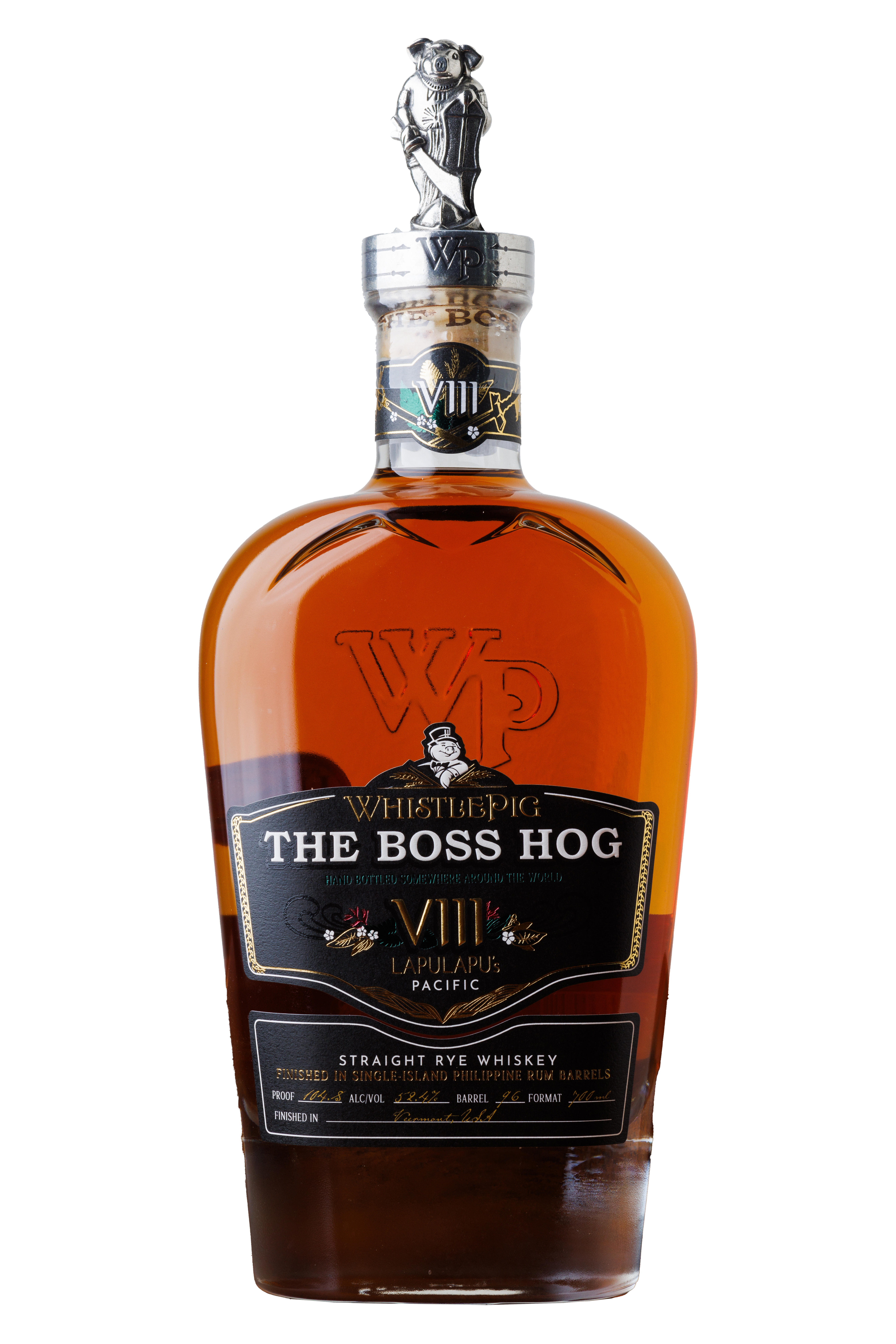 Whistlepig, Boss Hog VIII, LapuLapu, Straight Rye Whiskey, USA (52.4%) bottle