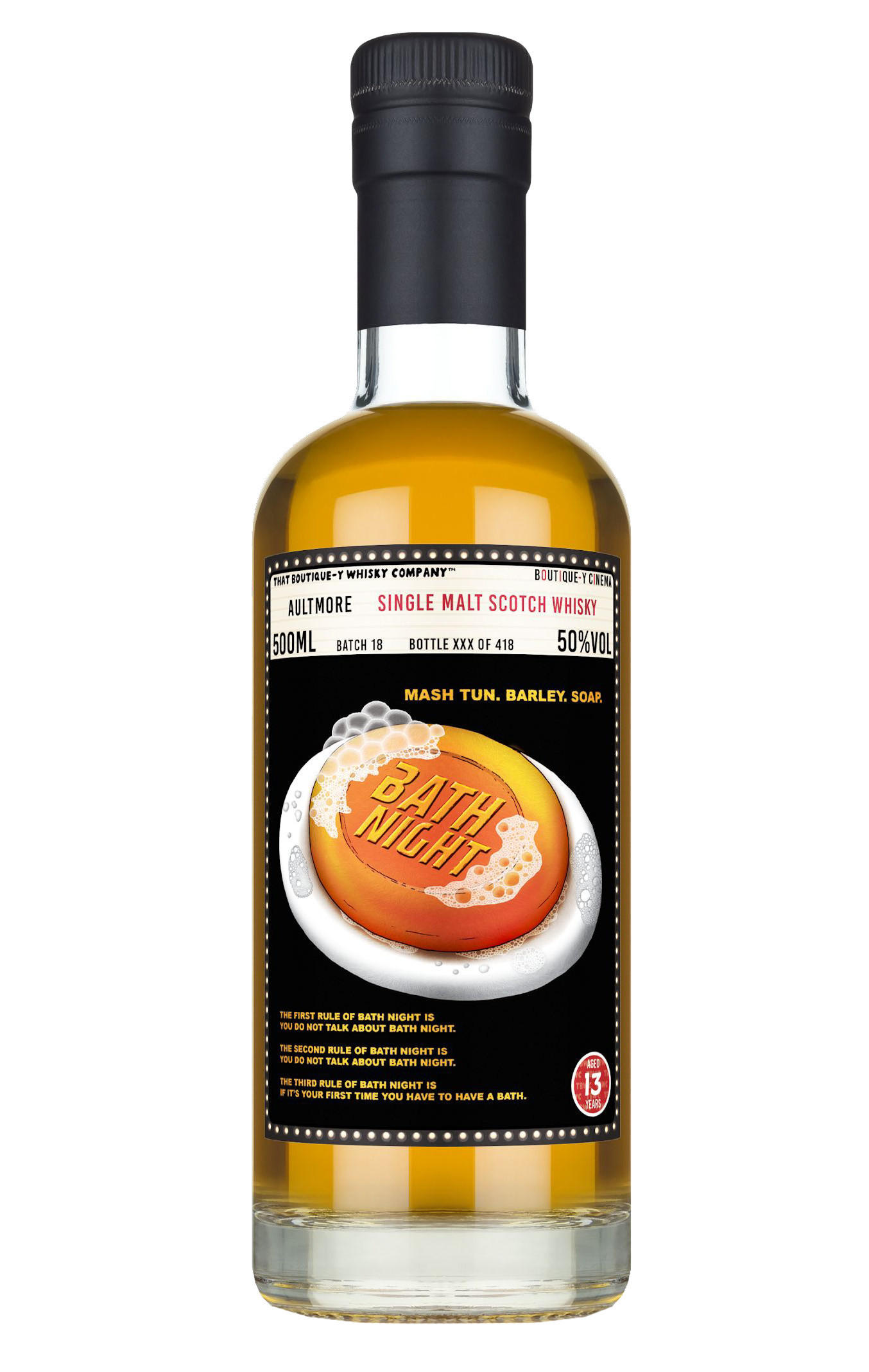 That Boutique-y Whisky Co., Aultmore, Batch No. 18, 13-Year-Old, Speyside, Single Malt Scotch Whisky (50%) bottle