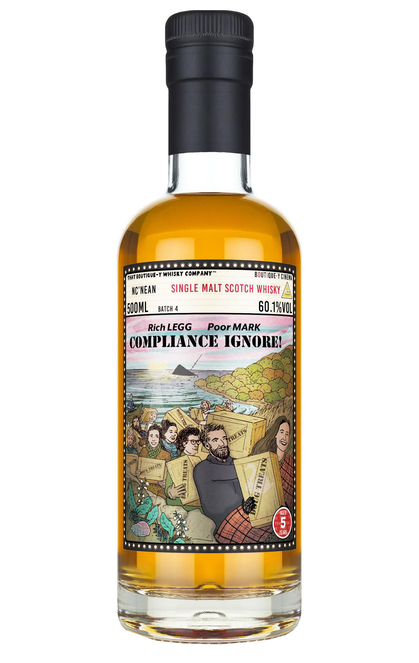That Boutique-y Whisky Co., Nc'Nean, Batch No. 4, 5-Year-Old, Highland, Single Malt Scotch Whisky (60.1%) bottle