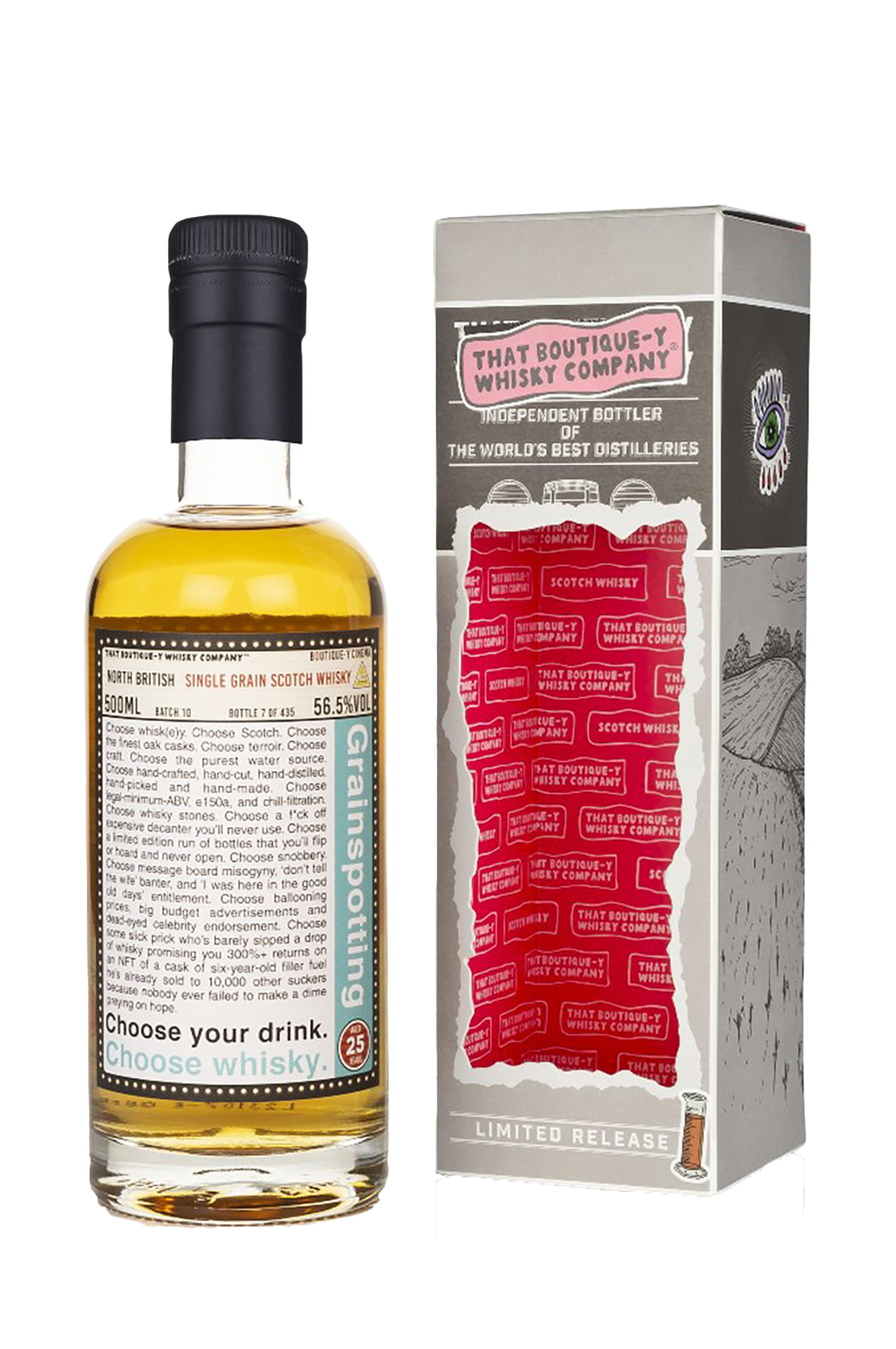 That Boutique-y Whisky Co., North British, Batch No. 10, 25-Year-Old, Single Grain Scotch Whisky (56.5%) bottle