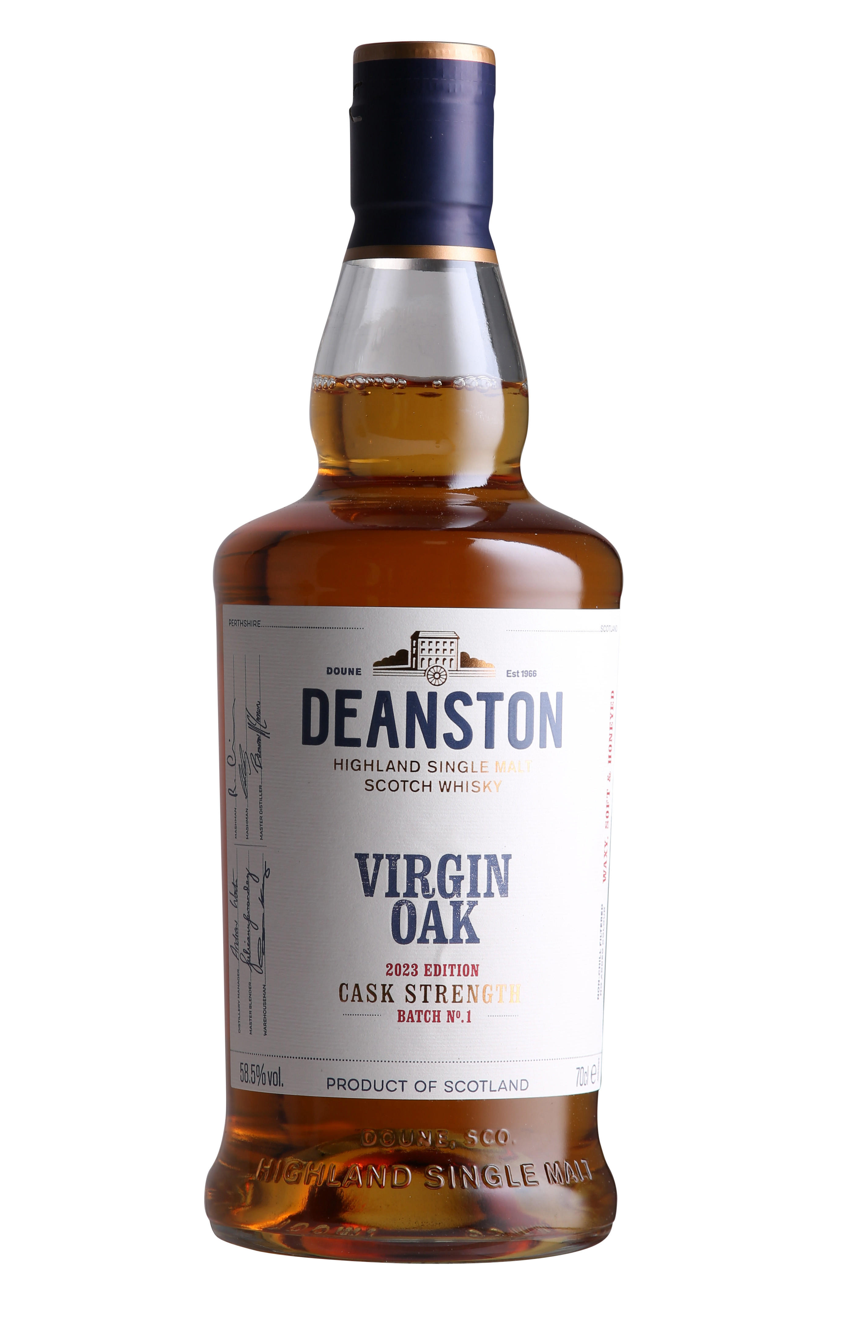 Deanston, Virgin Oak, Cask Strength, 2023 Edition, Highland, Single Malt Scotch Whisky (58.5%) bottle