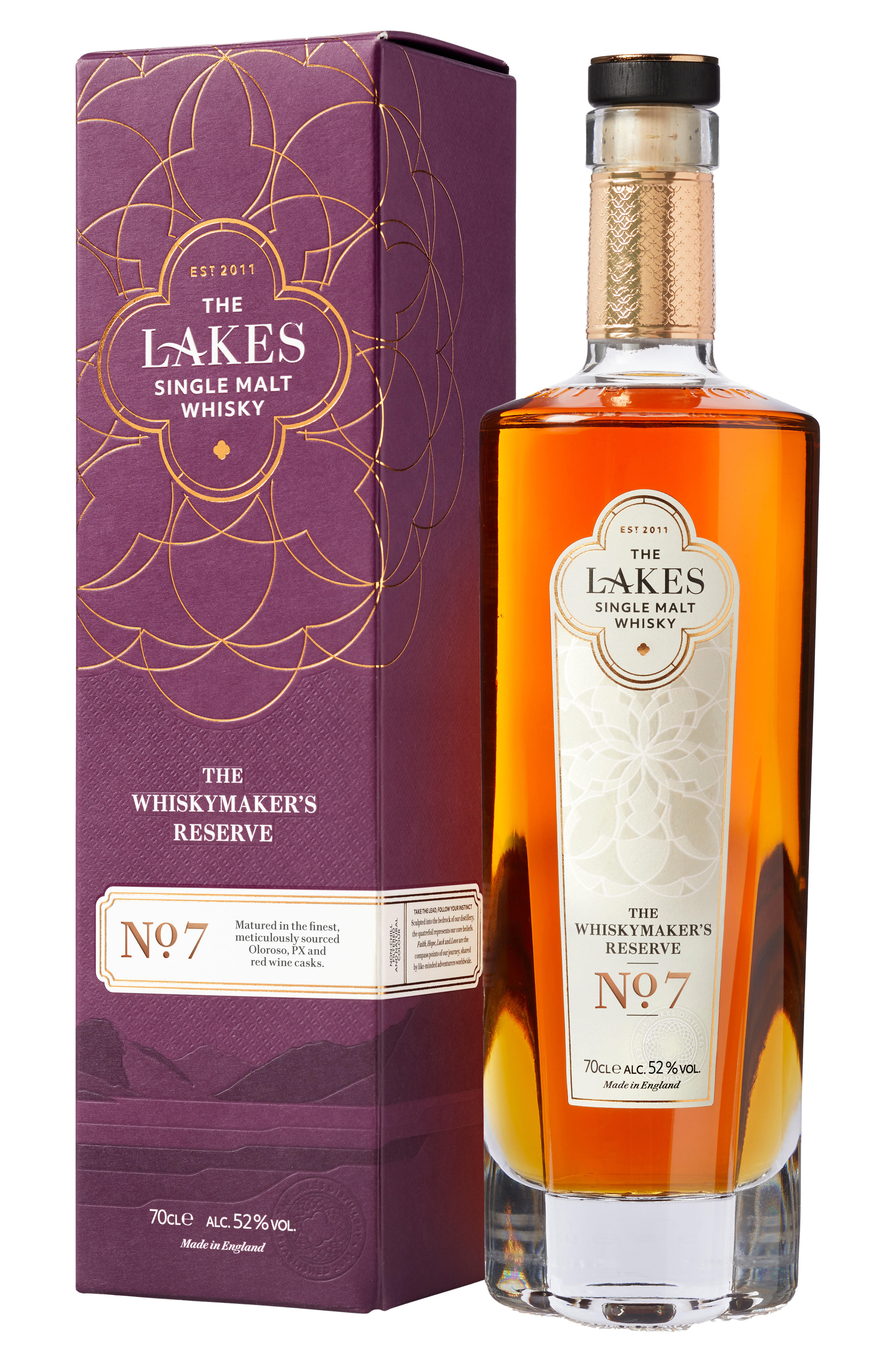 The Lakes, Whiskymaker's Reserve No. 7, Single Malt Whisky, England (52%) bottle