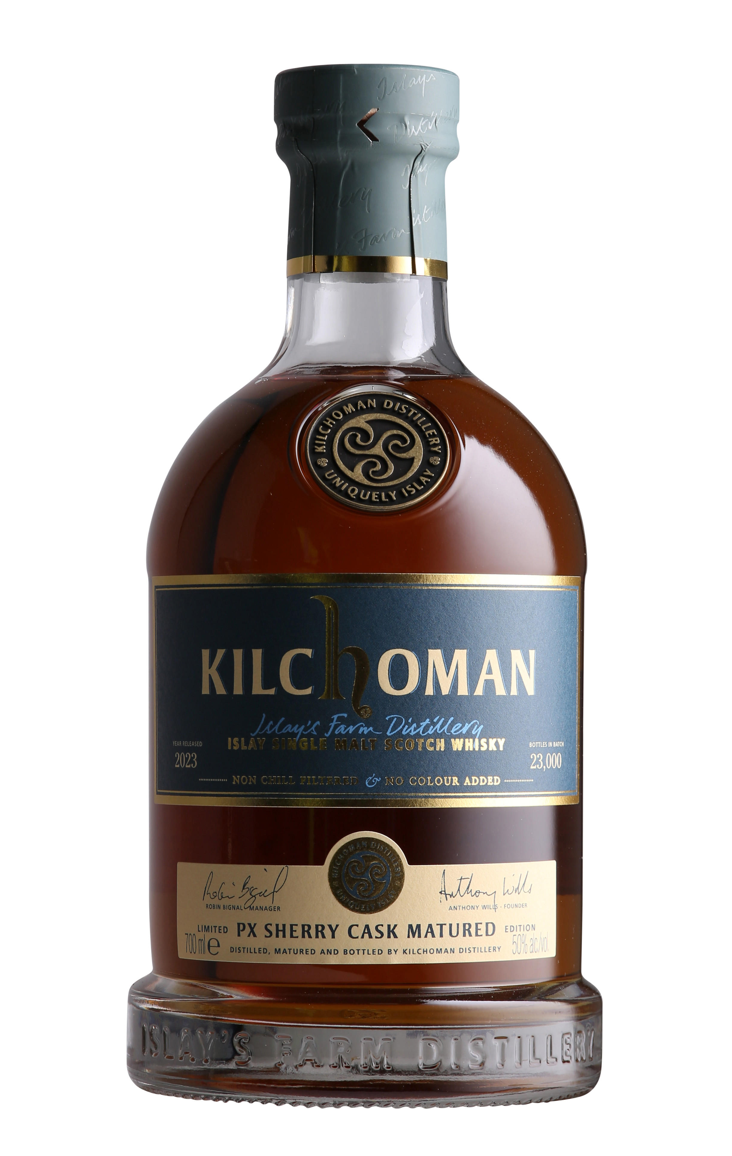Kilchoman, PX Sherry Cask Matured, 2023 Release, Islay, Single Malt Scot Whisky (50%) bottle