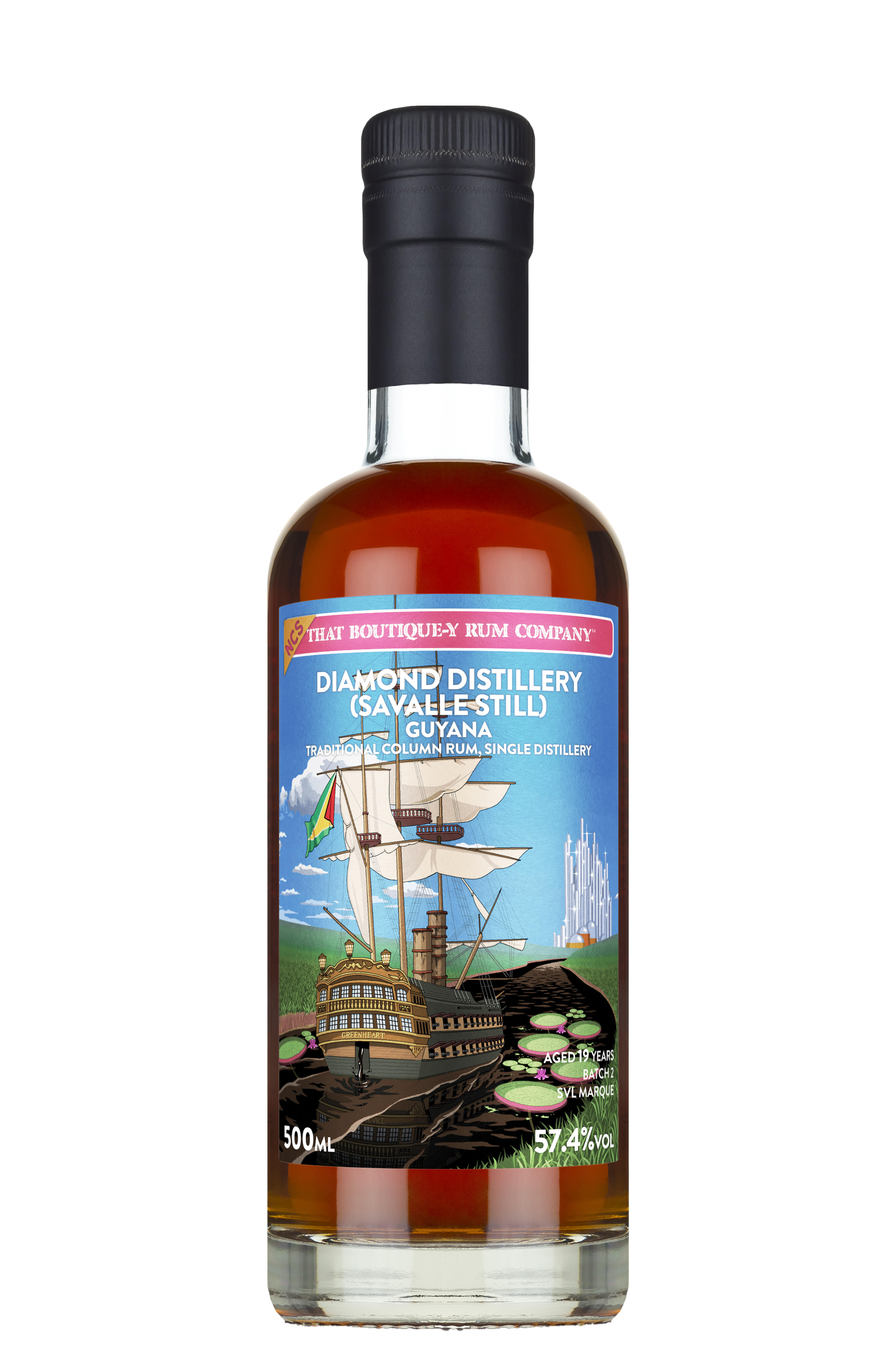 That Boutique-y Rum Co., Diamond Distillery (Savalle Still), 19-Year-Old Batch 2, Rum, Guyana (57.4%) bottle