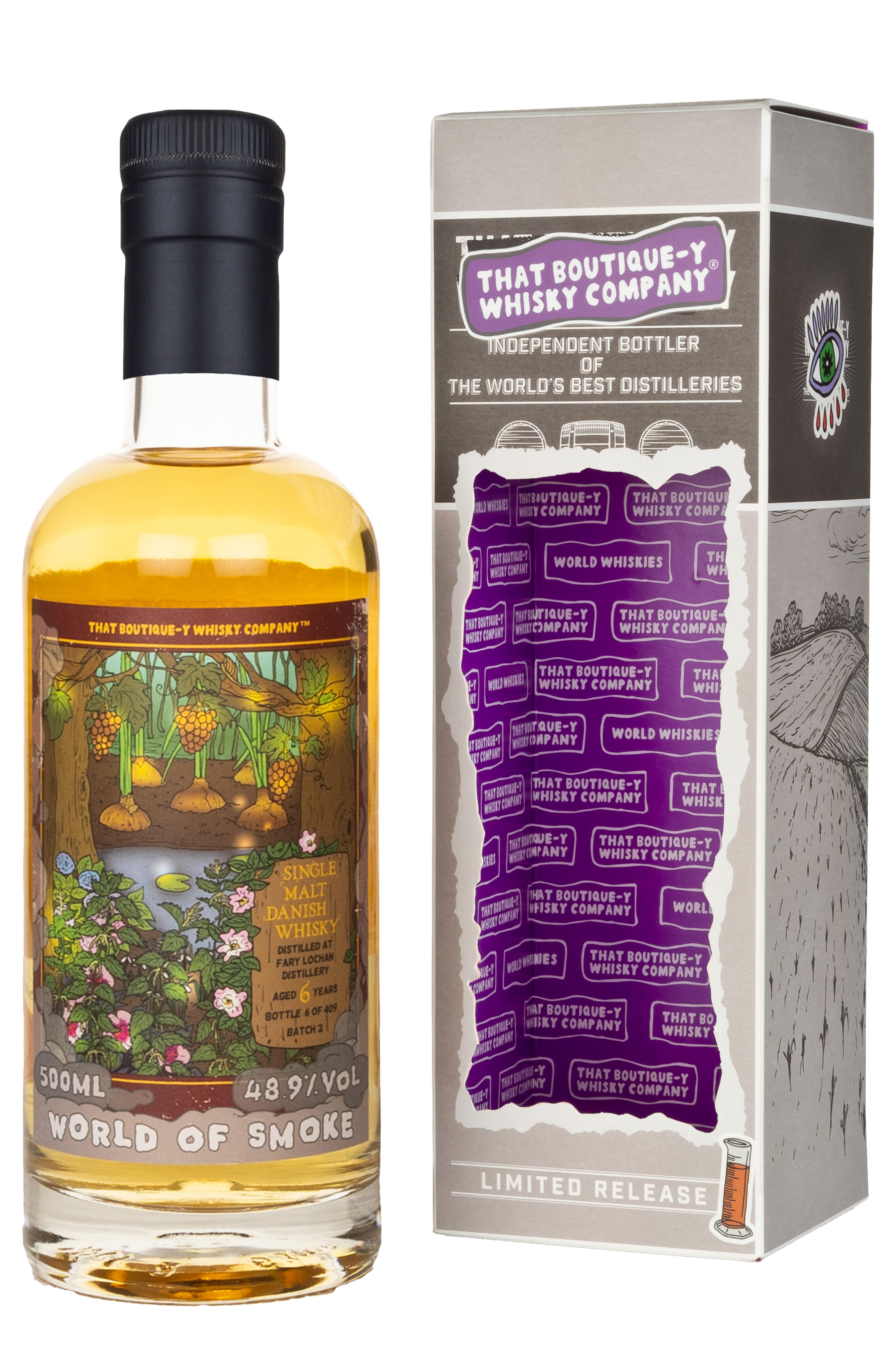 That Boutique-y Whisky Co., Fary Lochan, Batch No. 2, 6-Year-Old, Single Malt Whisky, Denmark (48.9%) bottle